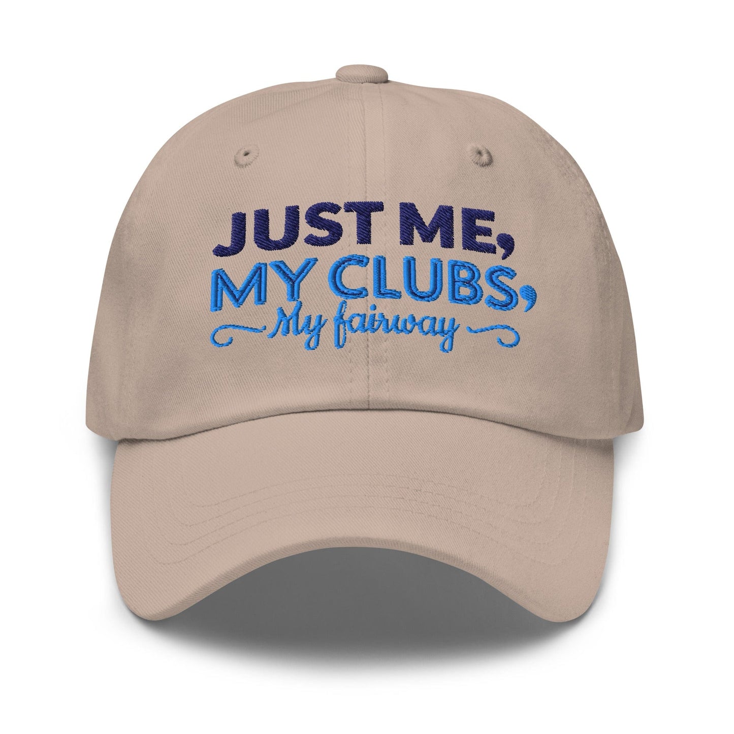 Just Me My Clubs My Fairway Engaging Embroidered Golf Cap - Funny Golf Tee by Swing Epic
