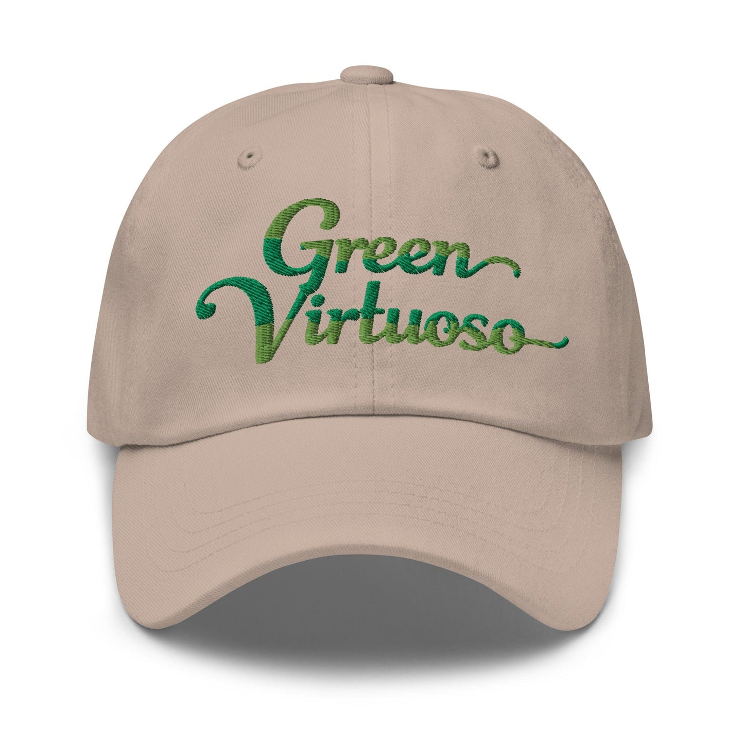Green Virtuoso Engaging Fun Spirit Embroidered Golf Cap - Funny Golf Tee by Swing Epic
