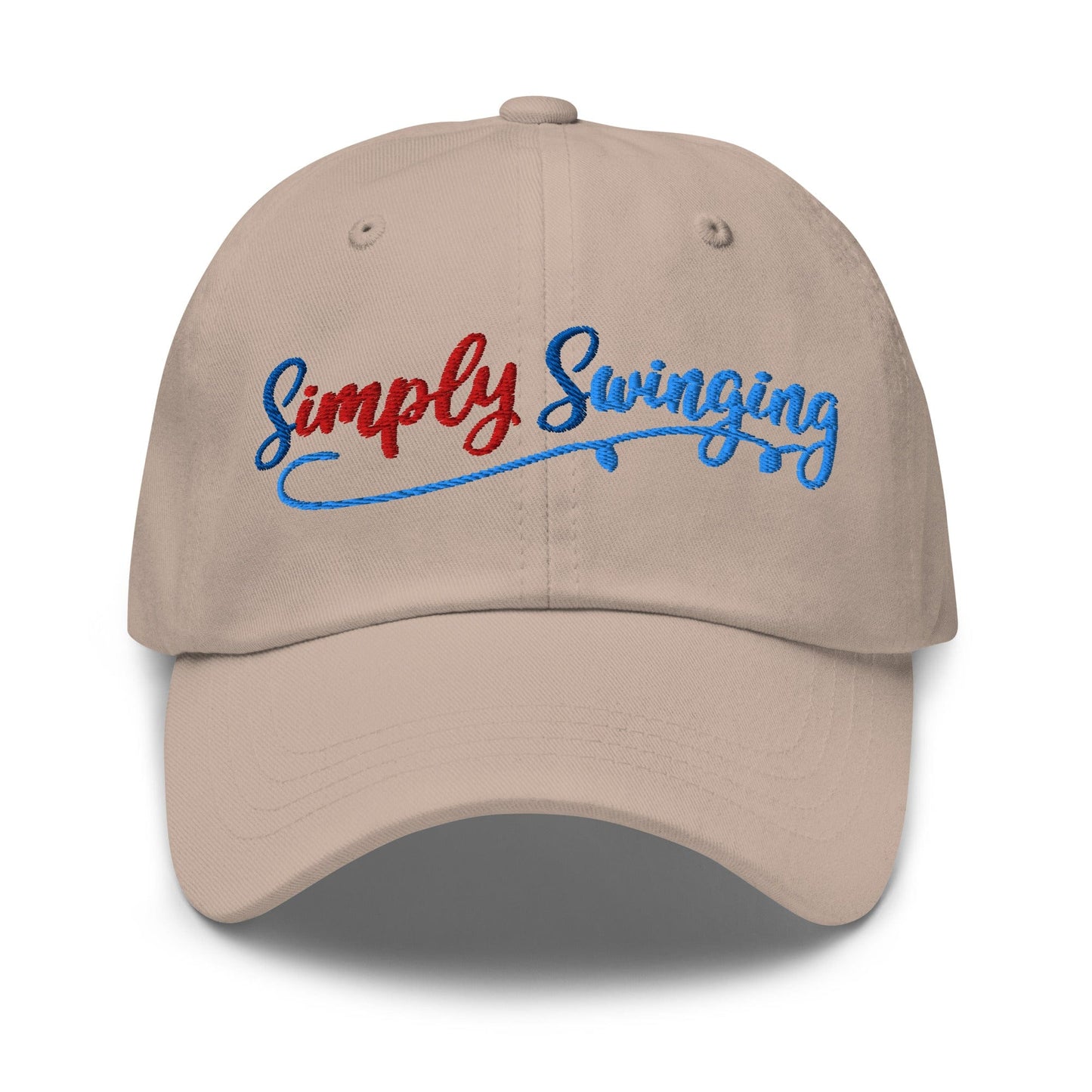 Simply Swinging Quirky Fun Embroidered Golf Cap - Funny Golf Tee by Swing Epic