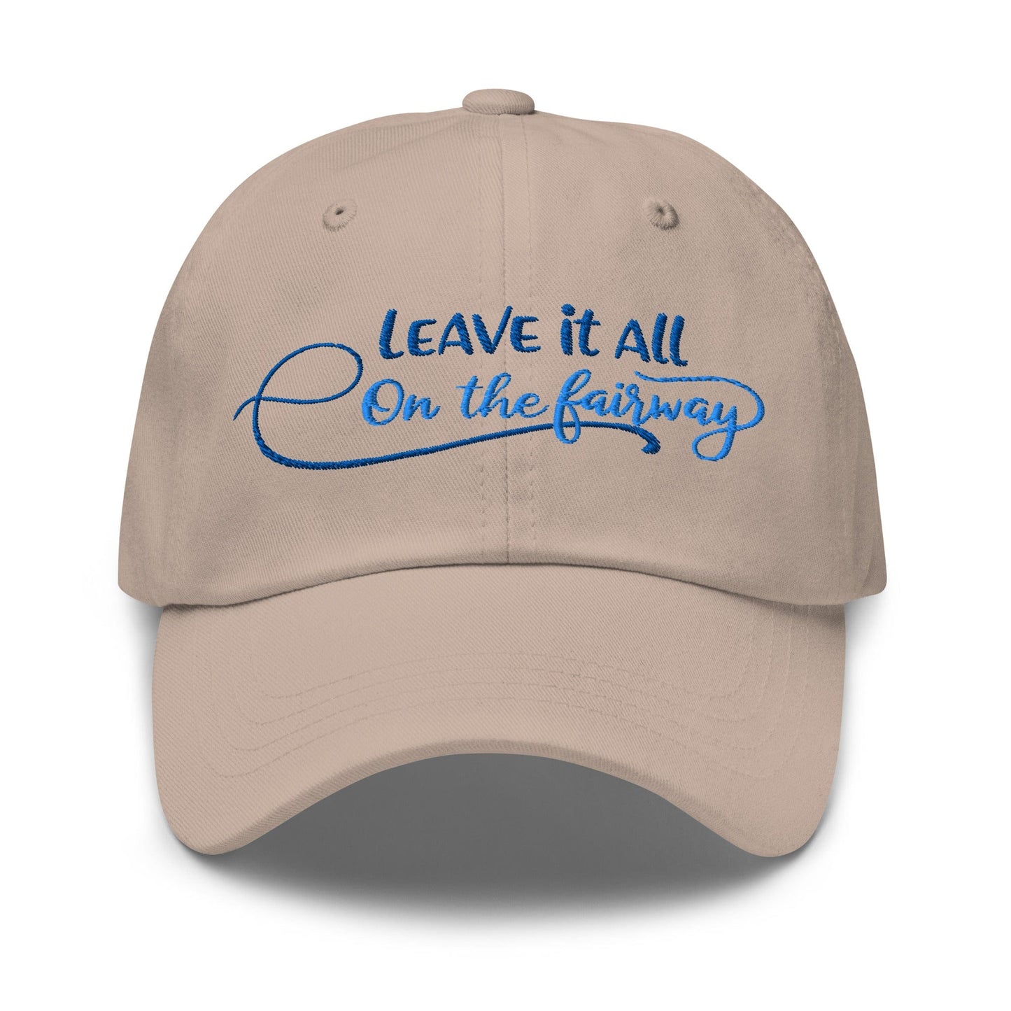 Leave it All on The Fairway Fun and Unique Embroidered Golf Cap - Funny Golf Tee by Swing Epic