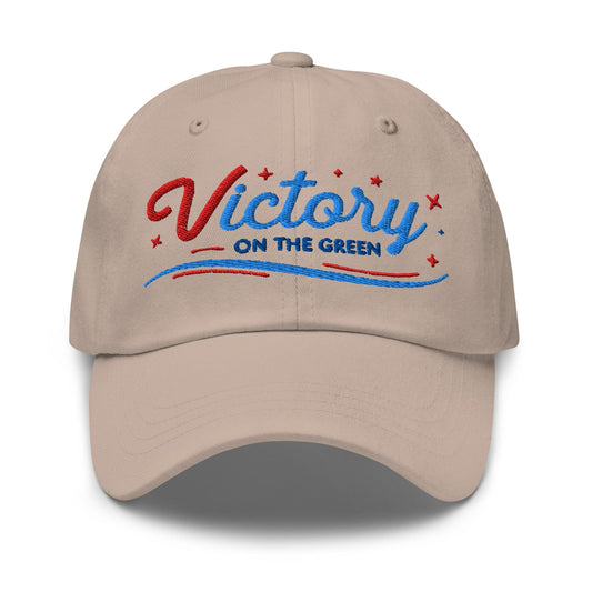 Victory On The Green Embroidered Golf Cap - Funny Golf Tee by Swing Epic