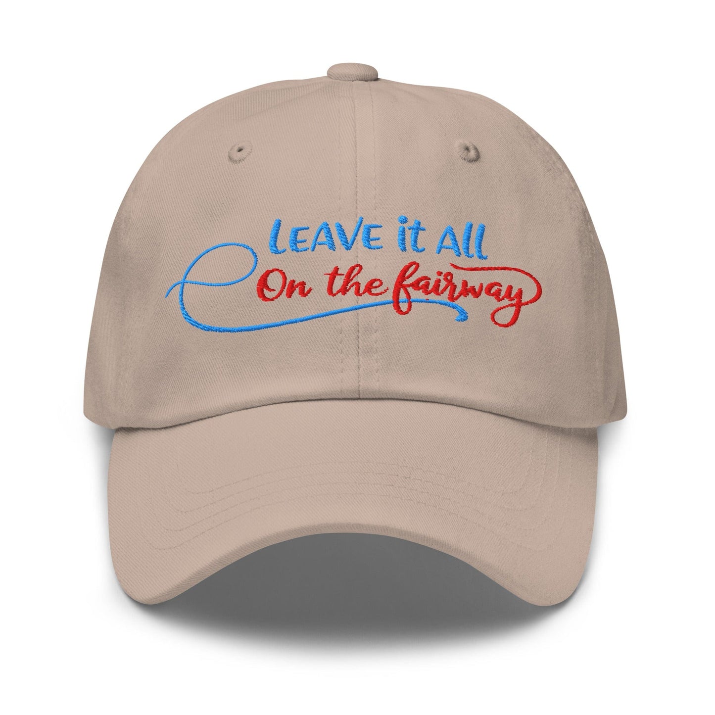 Leave it All on The Fairway Fun and Unique Embroidered Golf Cap - Funny Golf Tee by Swing Epic