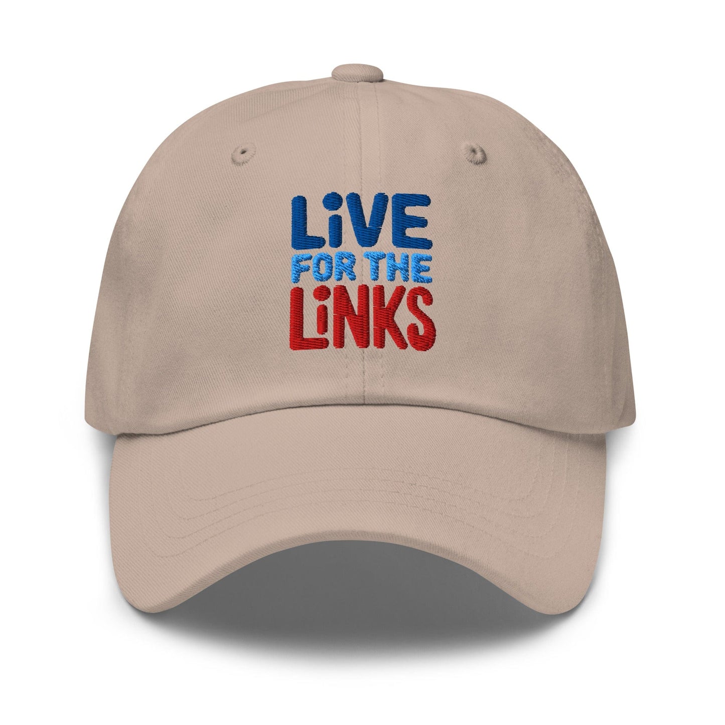 Live For The Links Fun Embroidered Golf Cap - Funny Golf Tee by Swing Epic