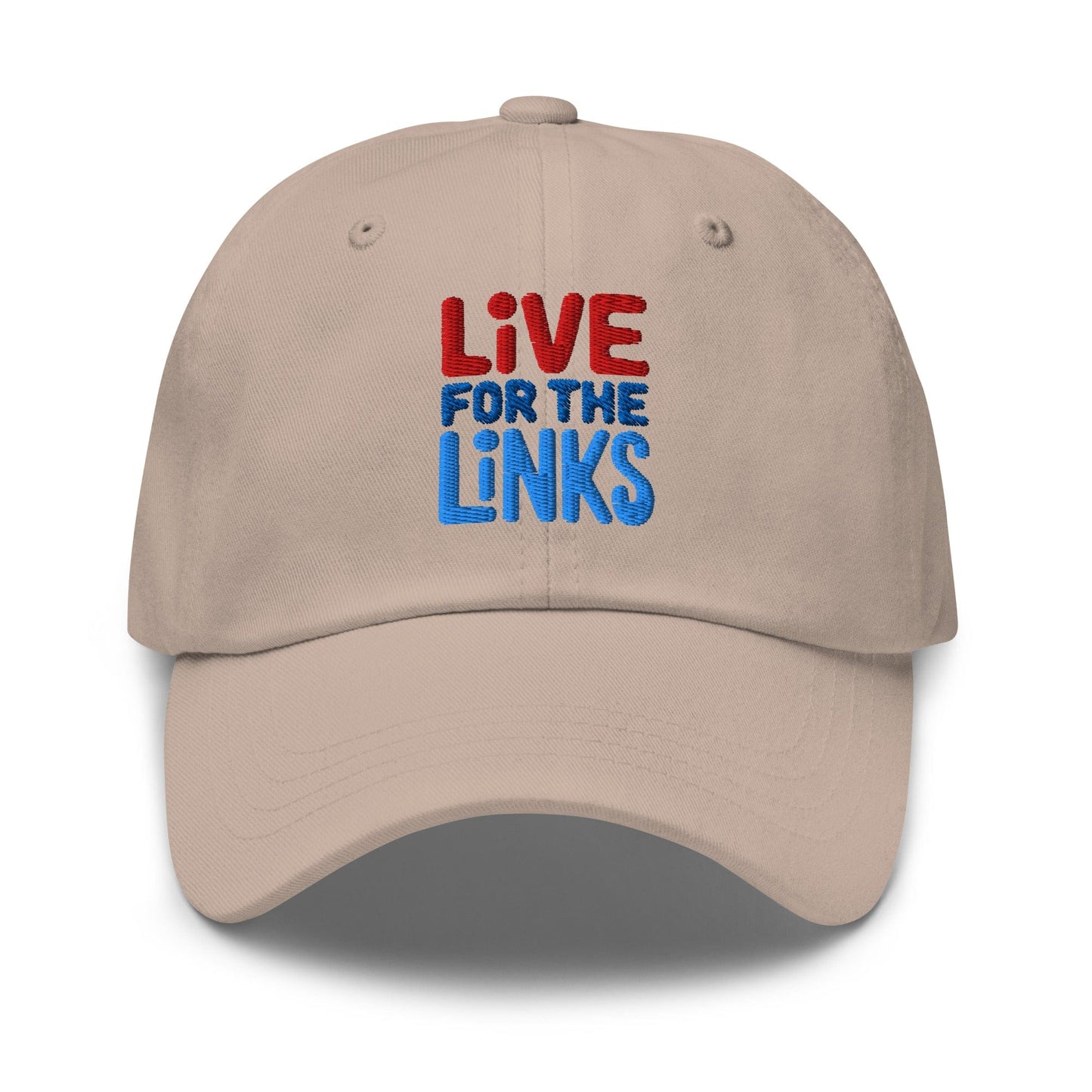 Live For The Links Fun Embroidered Golf Cap - Funny Golf Tee by Swing Epic