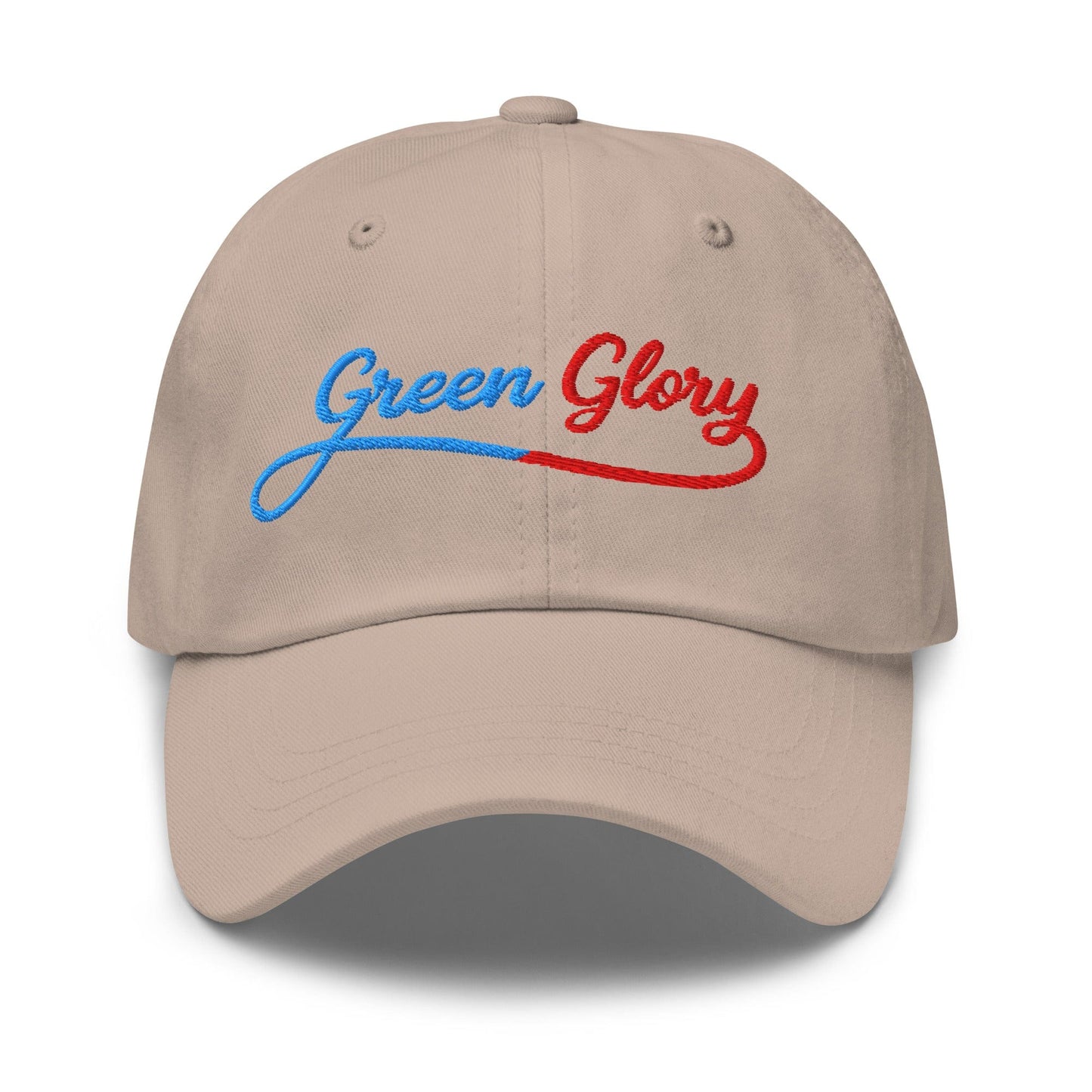 Green Glory Star Fun Floral Print Embroidered Golf Cap - Funny Golf Tee by Swing Epic