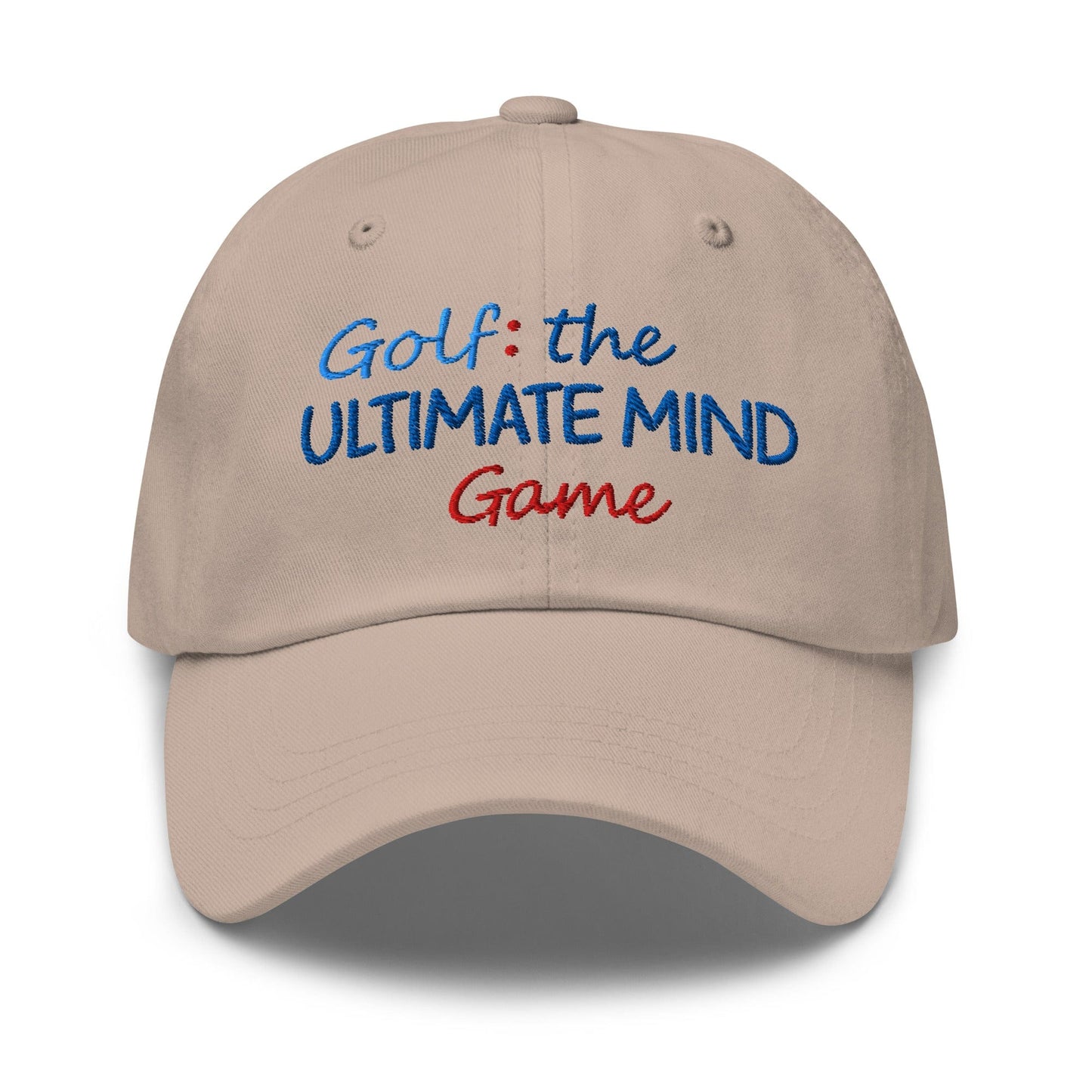 Golf: The Ultimate Mind Game Embroidered Golf Cap - Funny Golf Tee by Swing Epic
