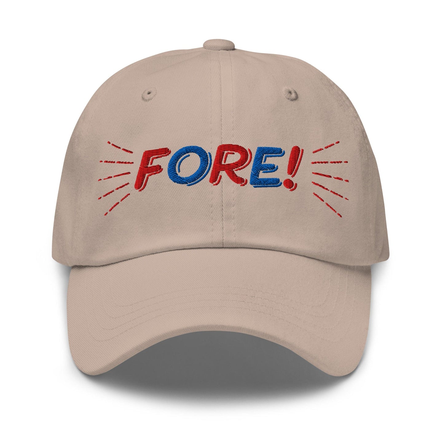 FORE! Quirky Embroidered Golf Cap - Funny Golf Tee by Swing Epic