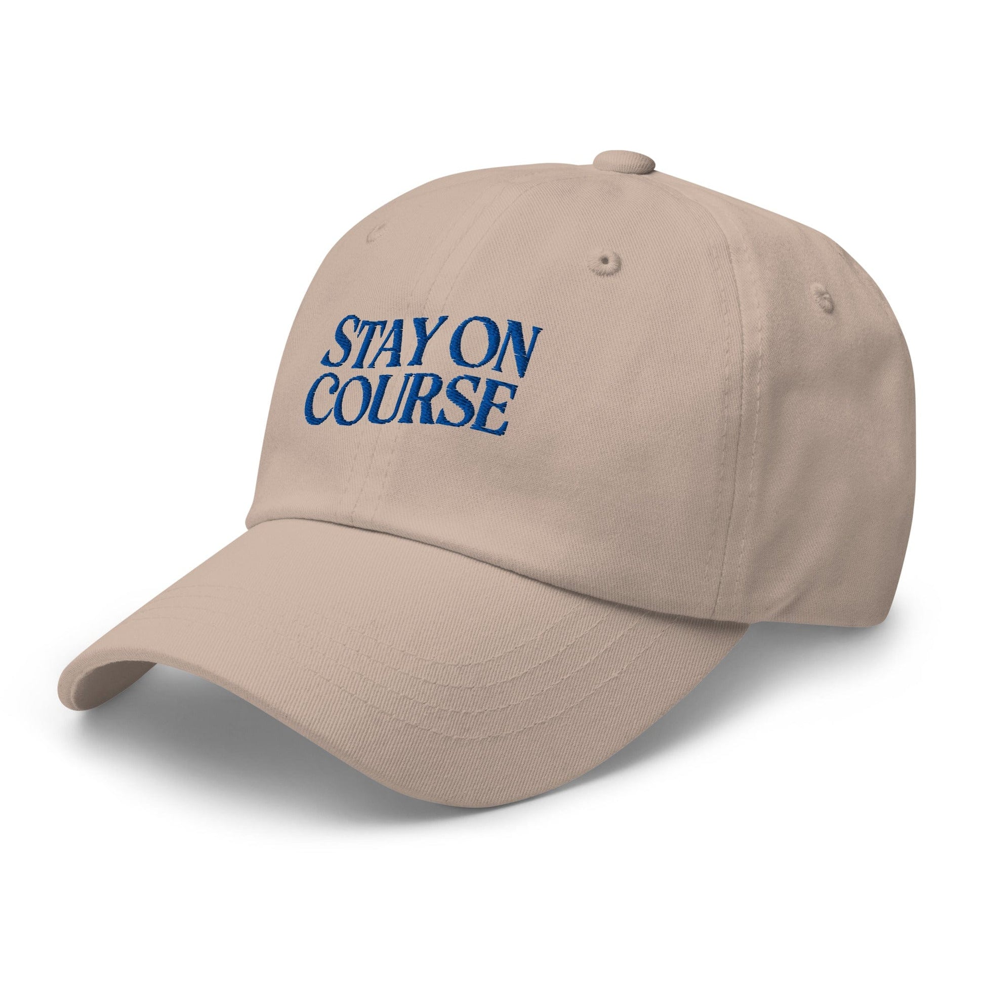Stay On Course Quirky Fun Embroidered Golf Cap - Funny Golf Tee by Swing Epic