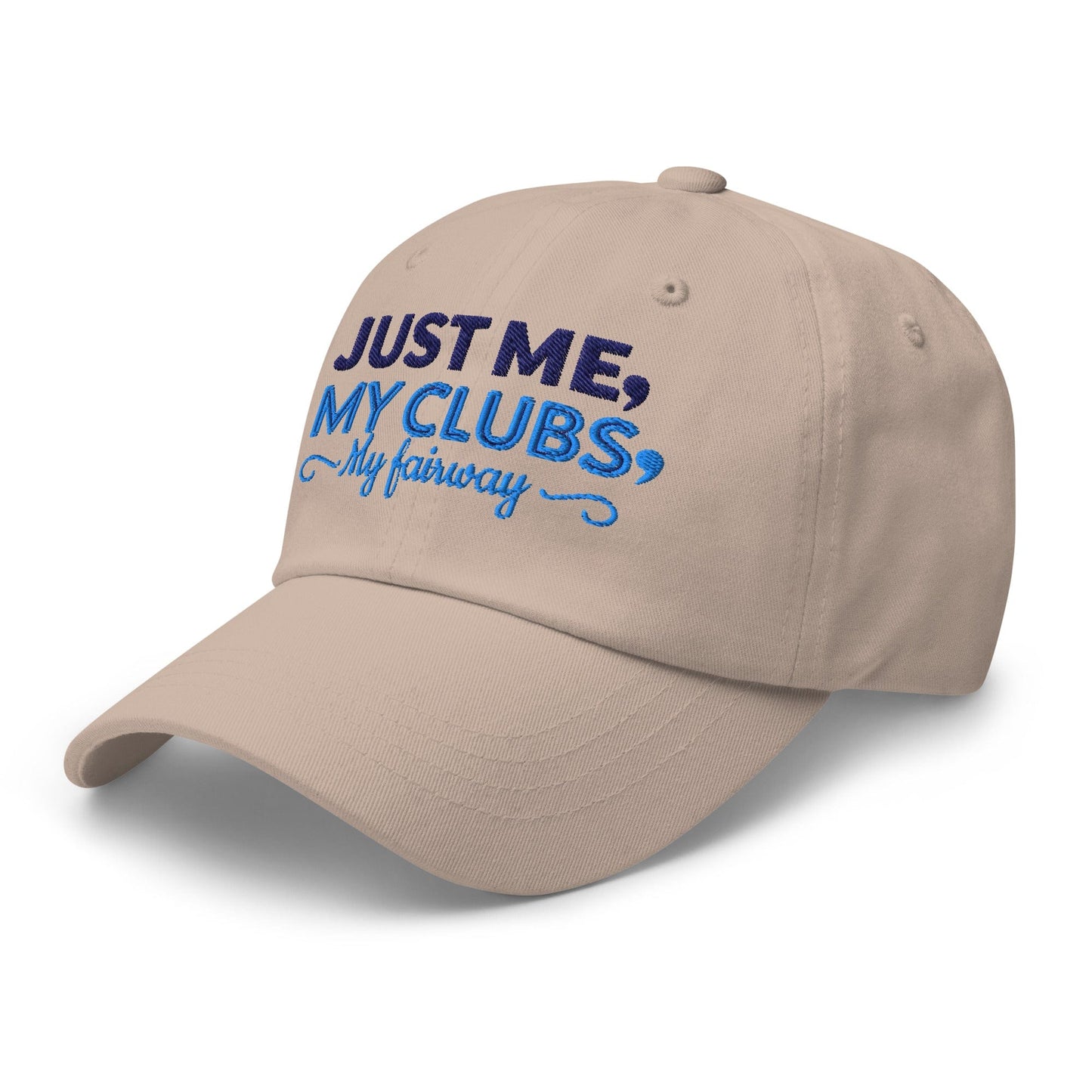 Just Me My Clubs My Fairway Engaging Embroidered Golf Cap - Funny Golf Tee by Swing Epic