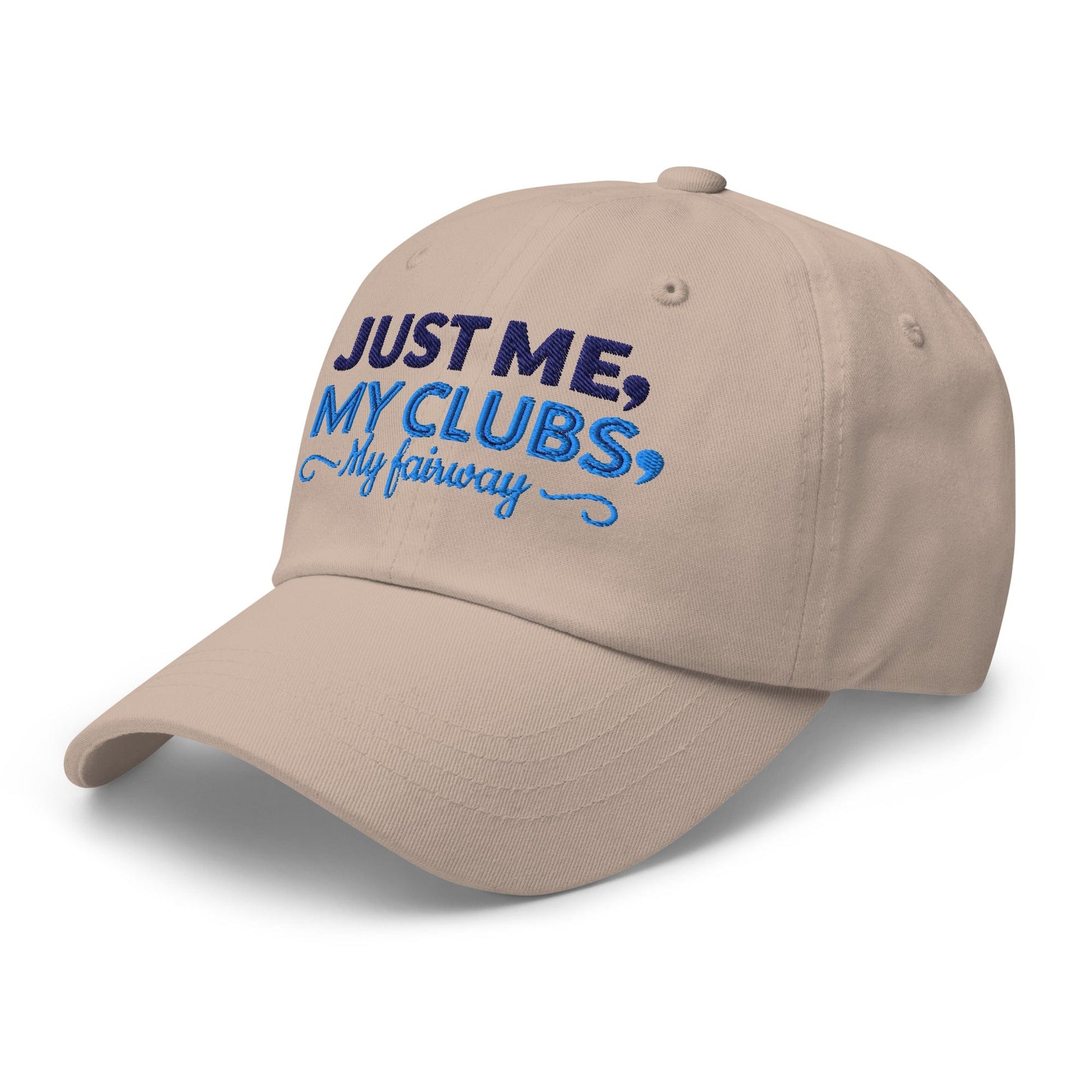 Just Me My Clubs My Fairway Engaging Embroidered Golf Cap - Funny Golf Tee by Swing Epic