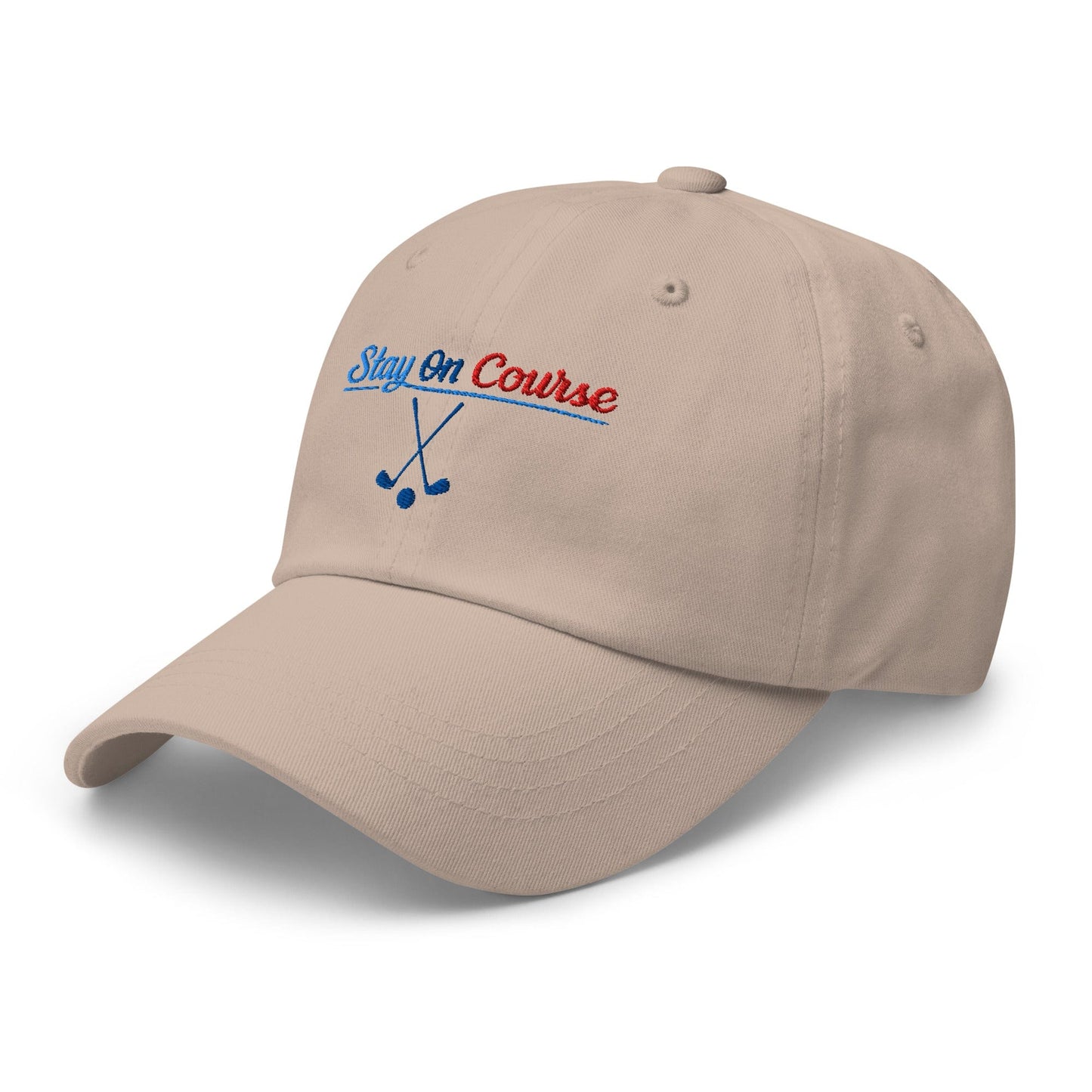 Stay On Course Engaging Quirky Embroidered Golf Cap - Funny Golf Tee by Swing Epic