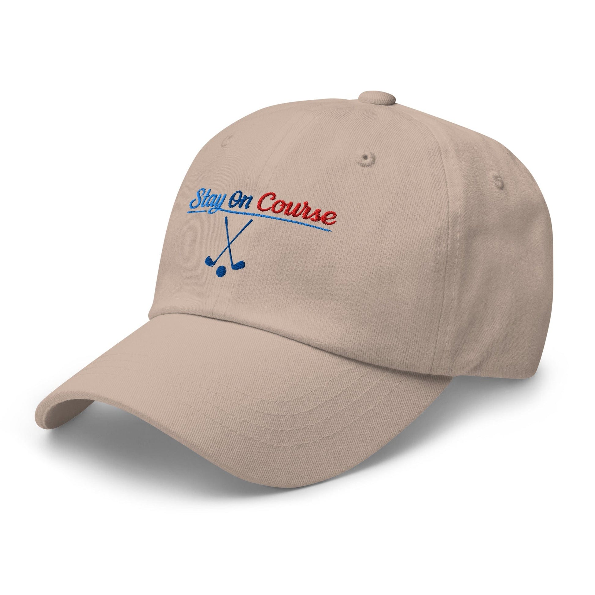 Stay On Course Engaging Quirky Embroidered Golf Cap - Funny Golf Tee by Swing Epic