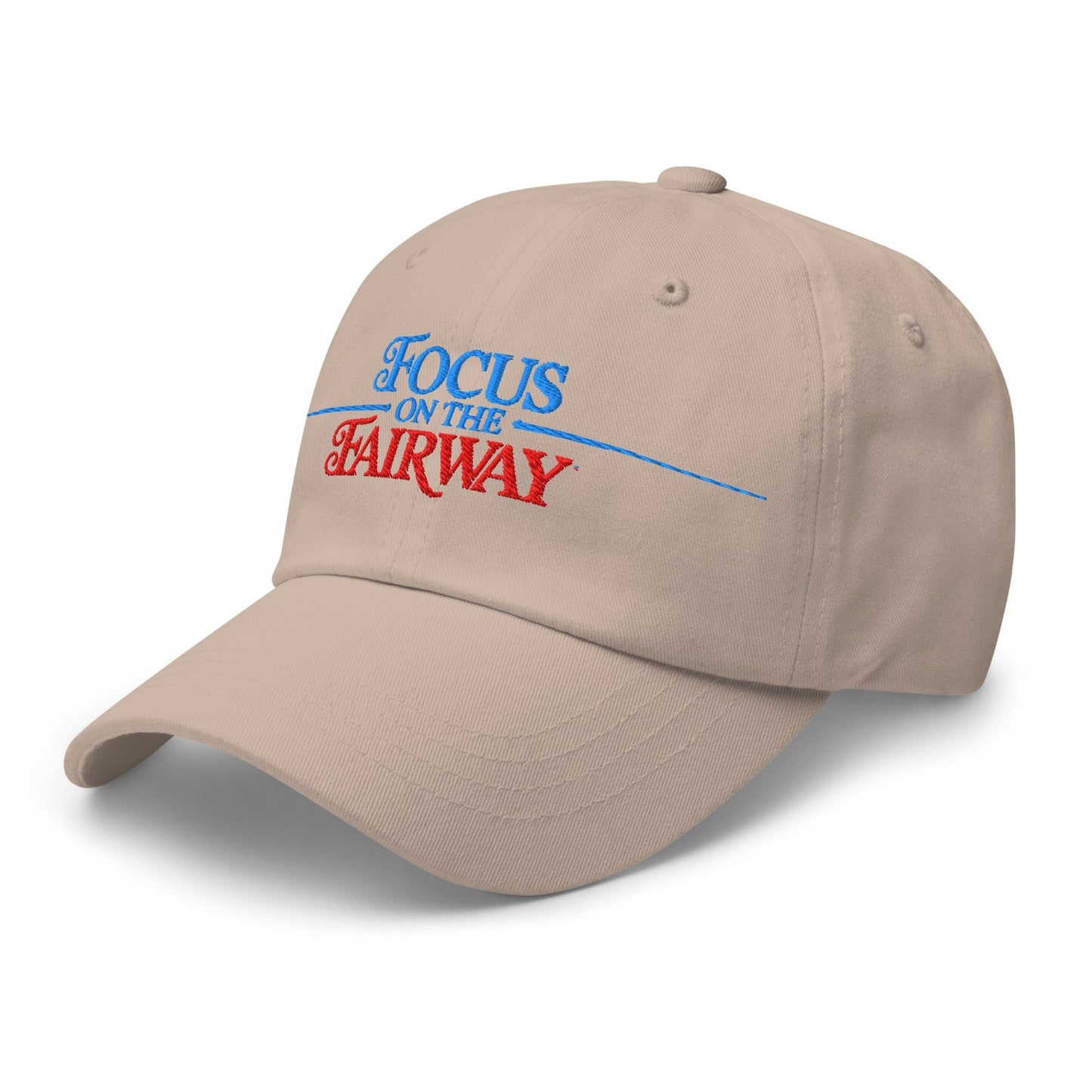 Focus on the Fairway Embroidered Golf Cap - Funny Golf Tee by Swing Epic