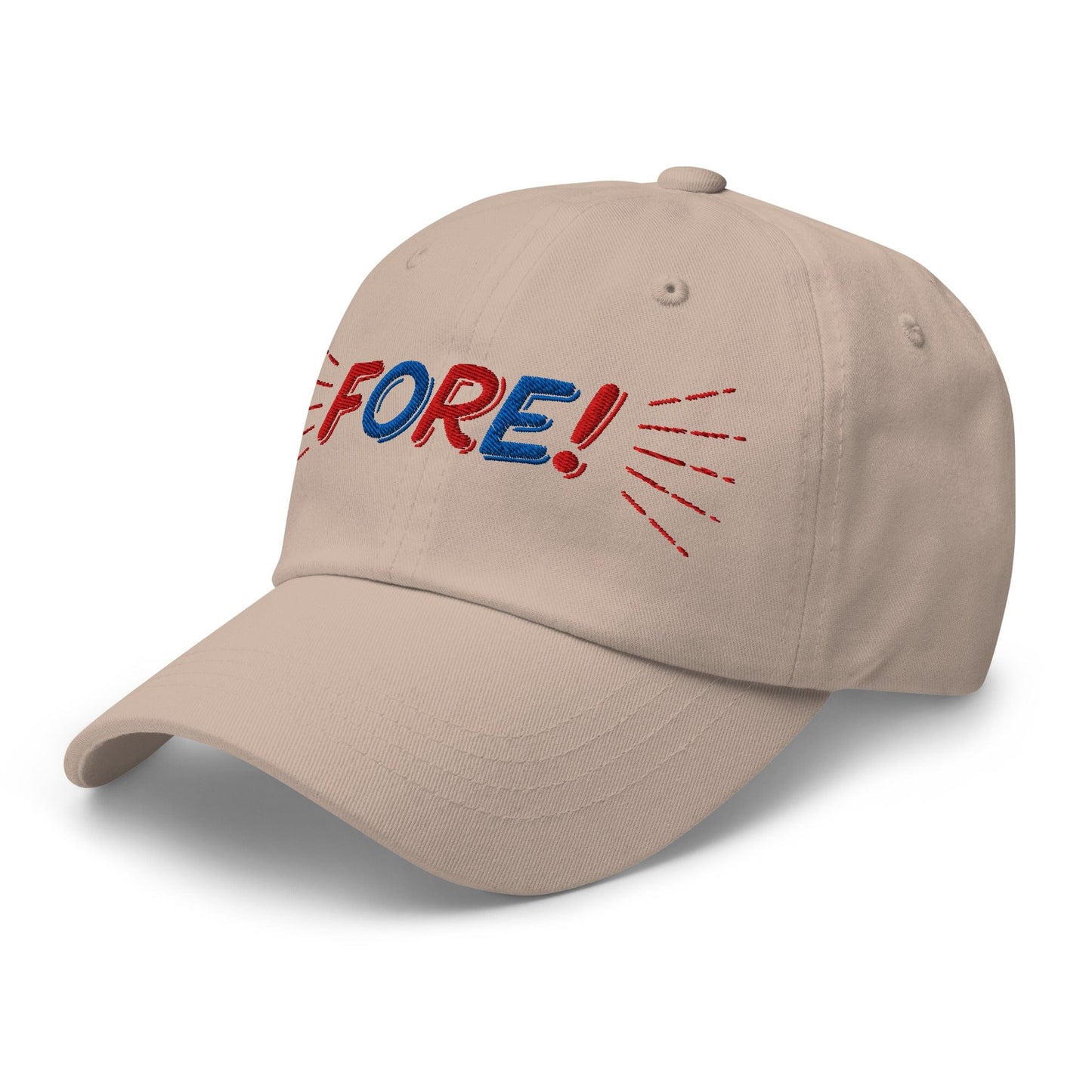 FORE! Quirky Embroidered Golf Cap - Funny Golf Tee by Swing Epic