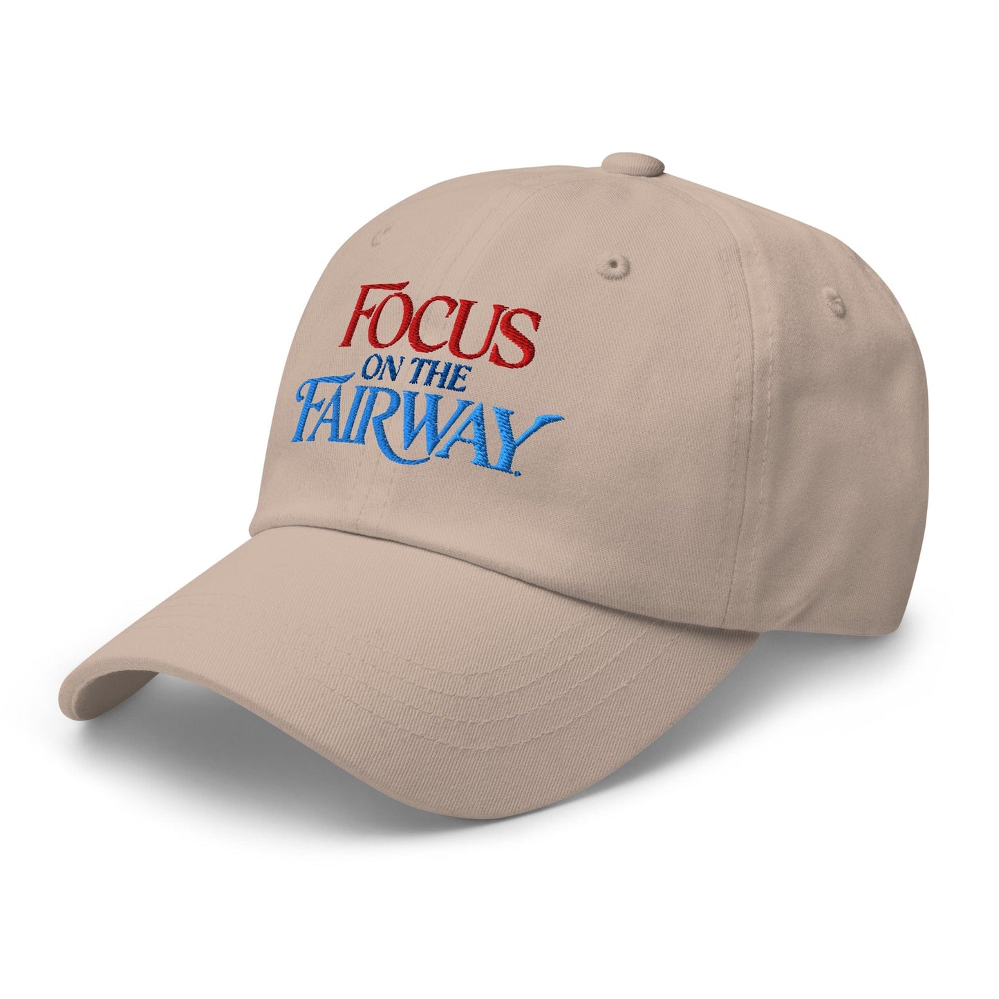 Focus on the Fairway Embroidered Golf Cap - Funny Golf Tee by Swing Epic