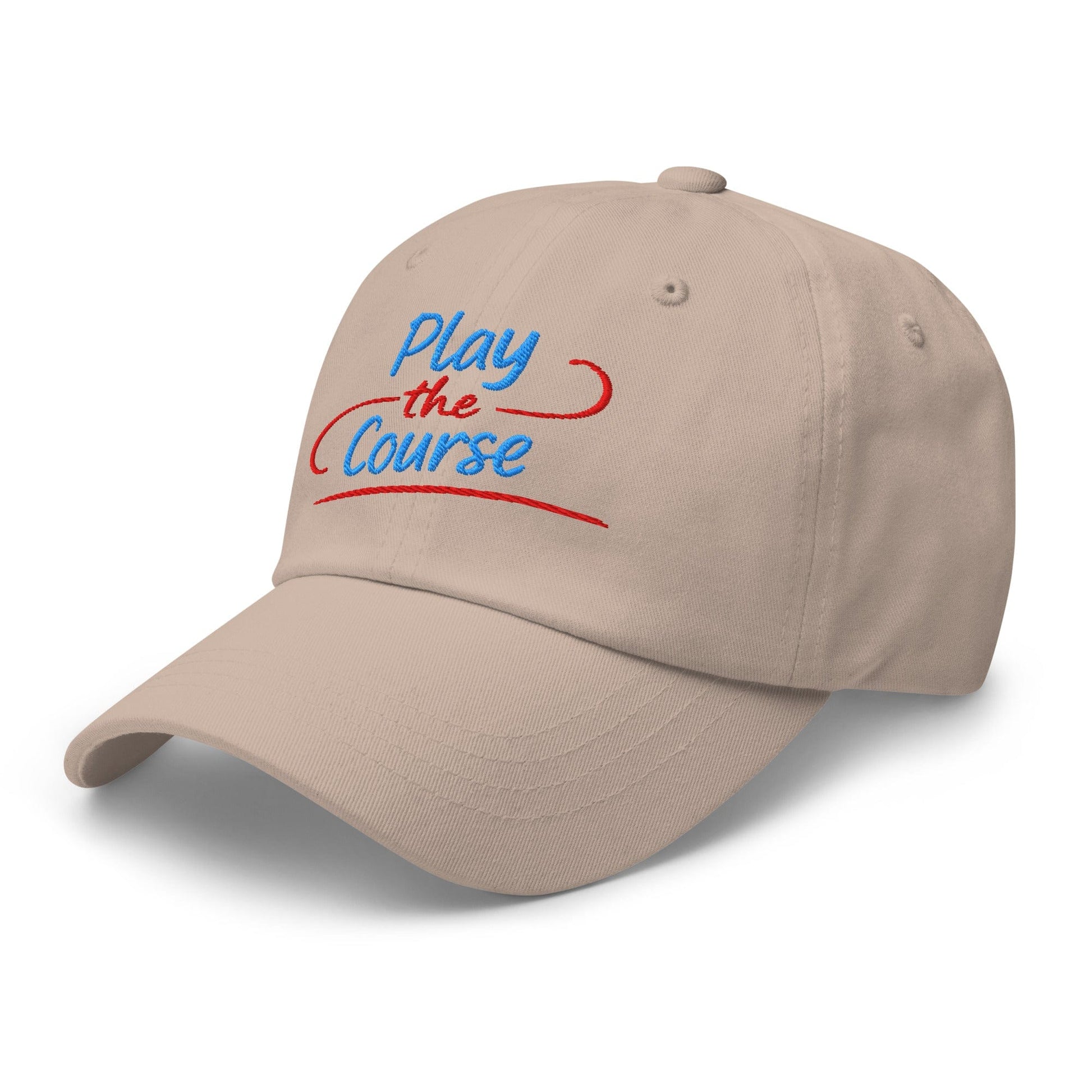 Play the Course Fun Spirit Embroidered Golf Cap - Funny Golf Tee by Swing Epic