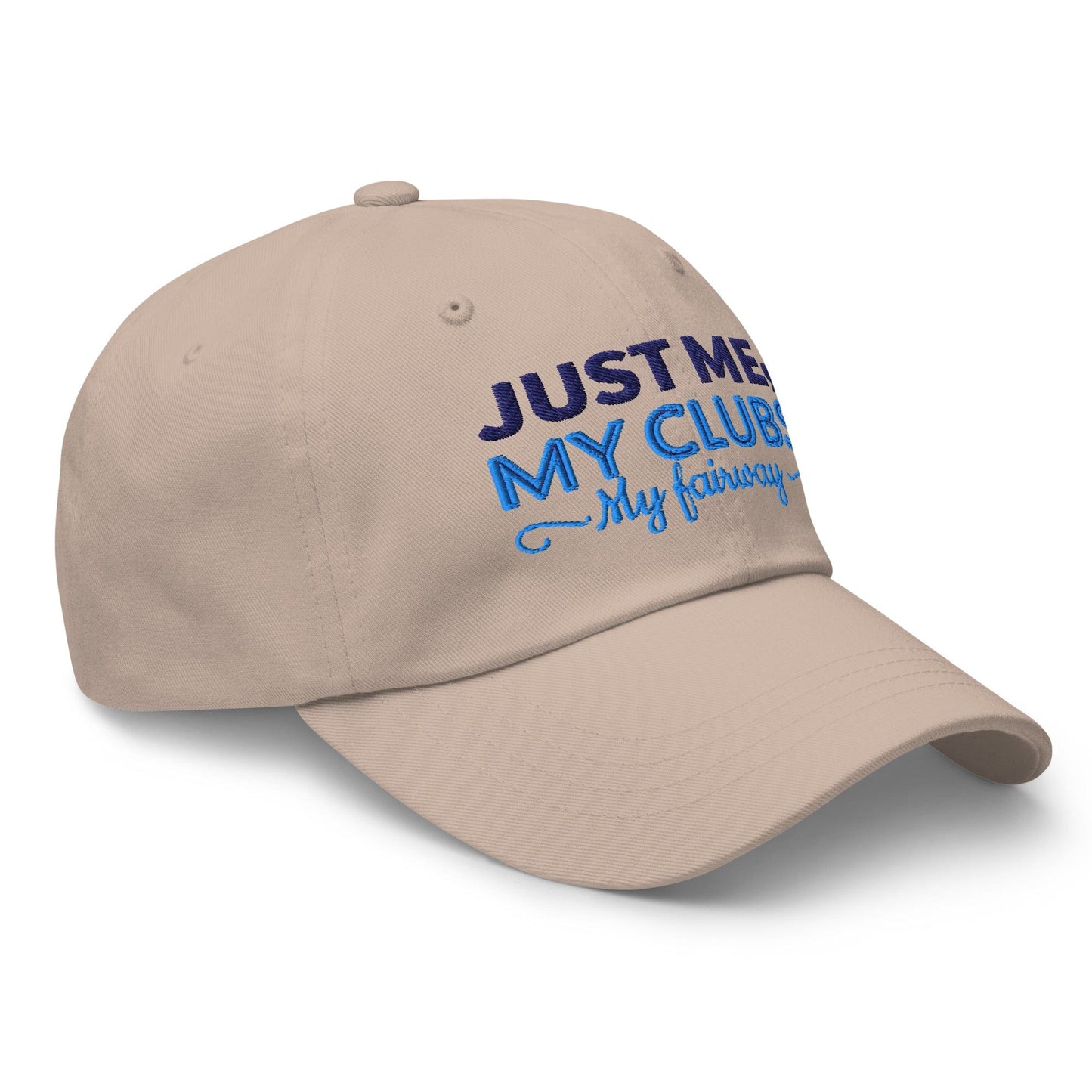 Just Me My Clubs My Fairway Engaging Embroidered Golf Cap - Funny Golf Tee by Swing Epic