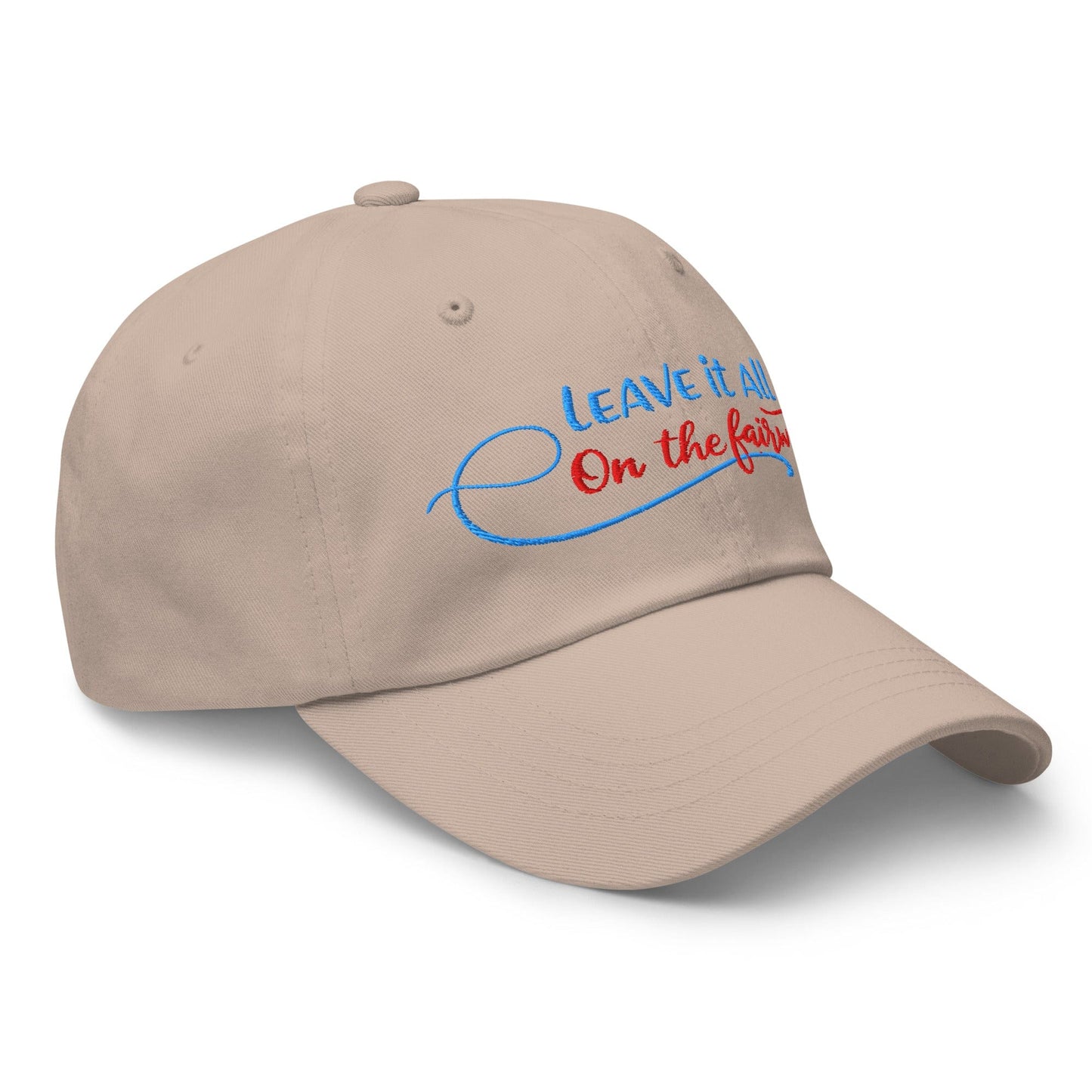 Leave it All on The Fairway Fun and Unique Embroidered Golf Cap - Funny Golf Tee by Swing Epic