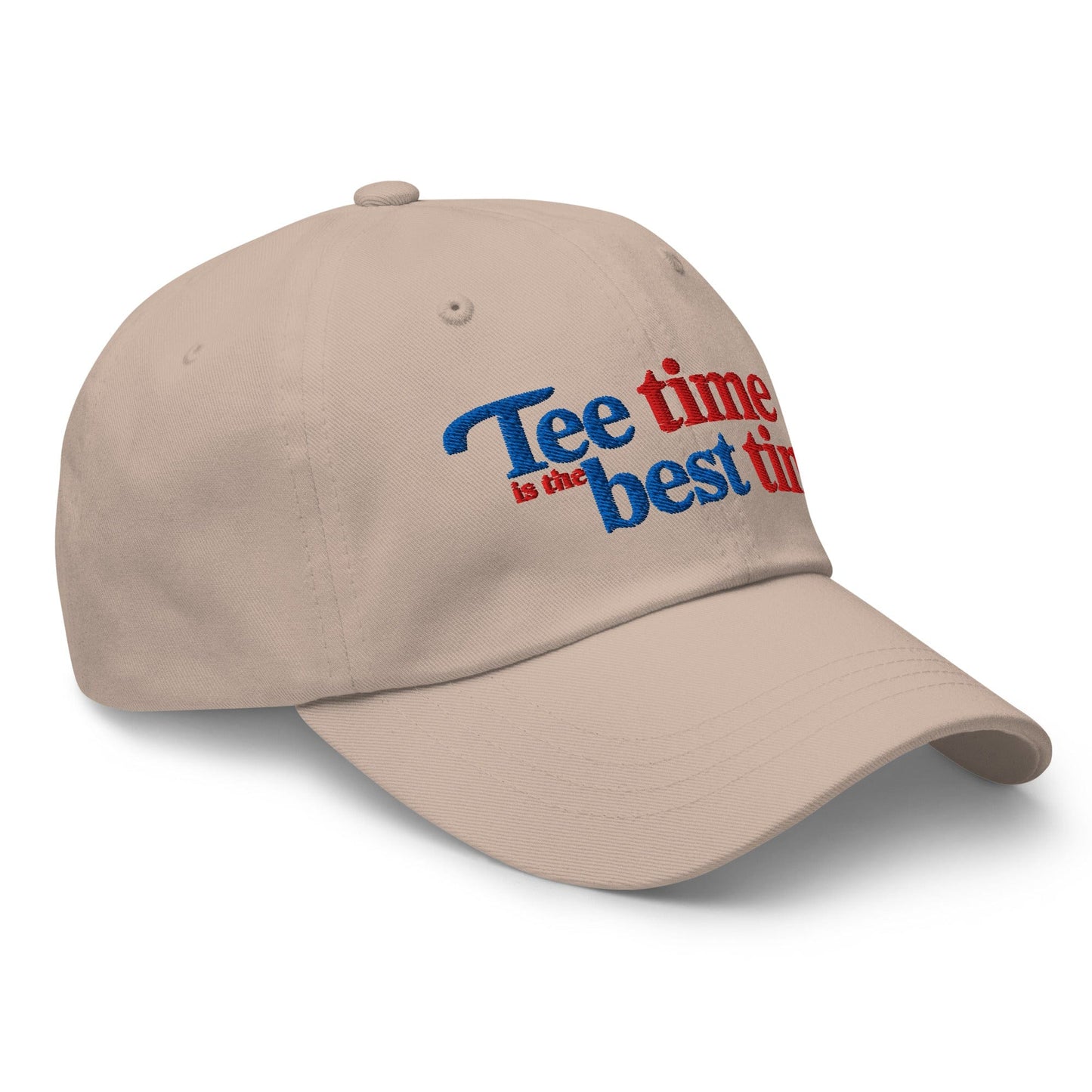 Tee Time is the Best Time Embroidered Golf Cap - Funny Golf Tee by Swing Epic