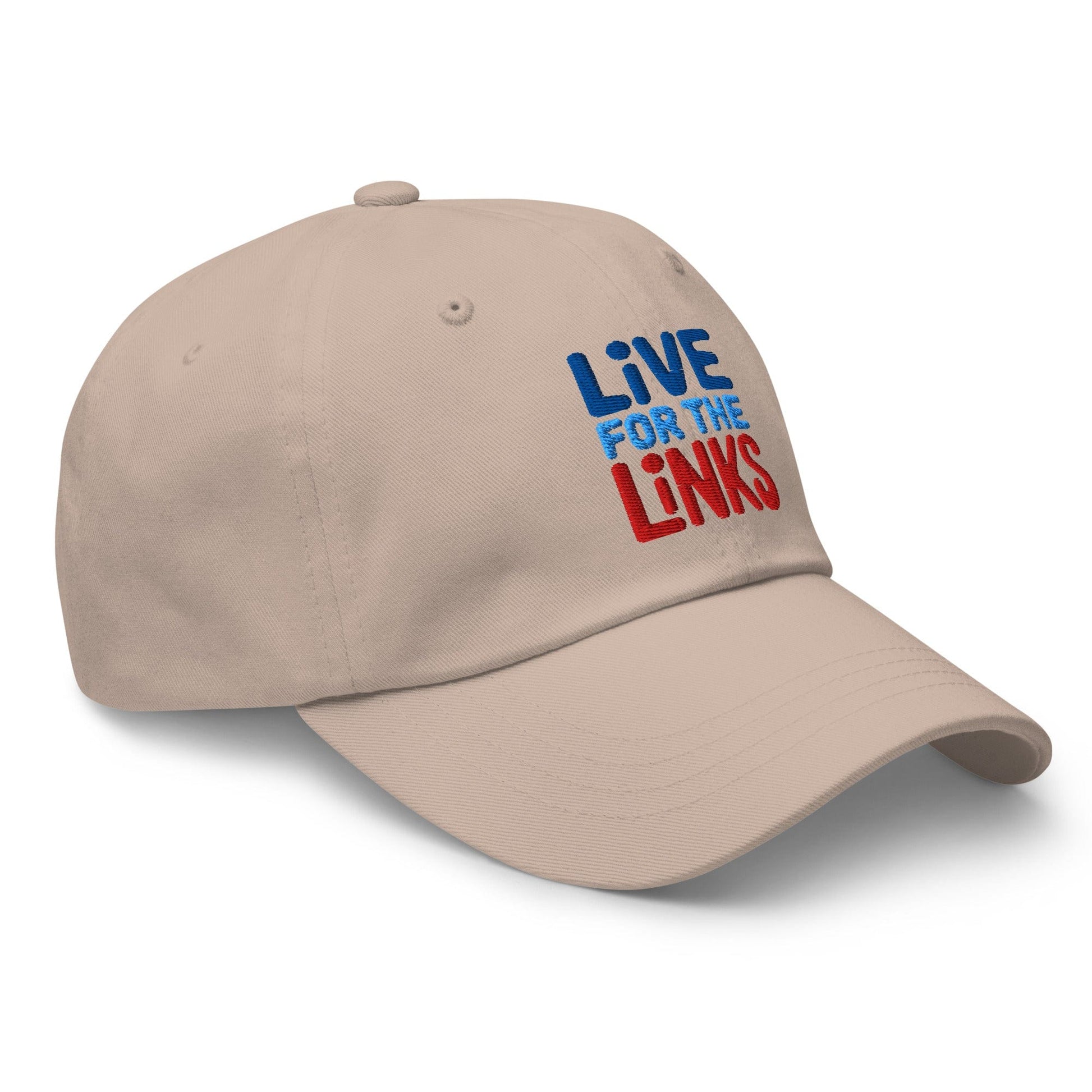 Live For The Links Fun Embroidered Golf Cap - Funny Golf Tee by Swing Epic