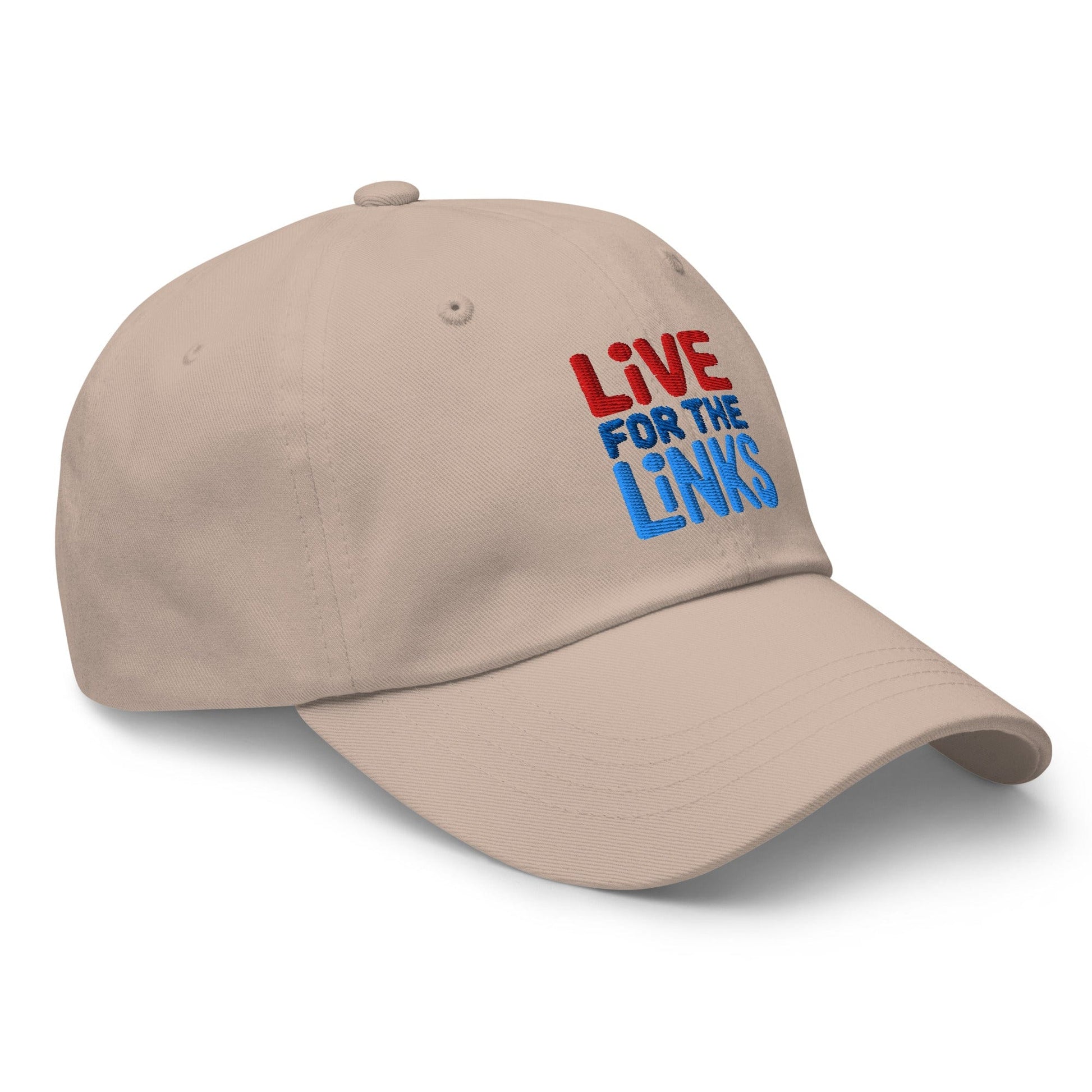 Live For The Links Fun Embroidered Golf Cap - Funny Golf Tee by Swing Epic