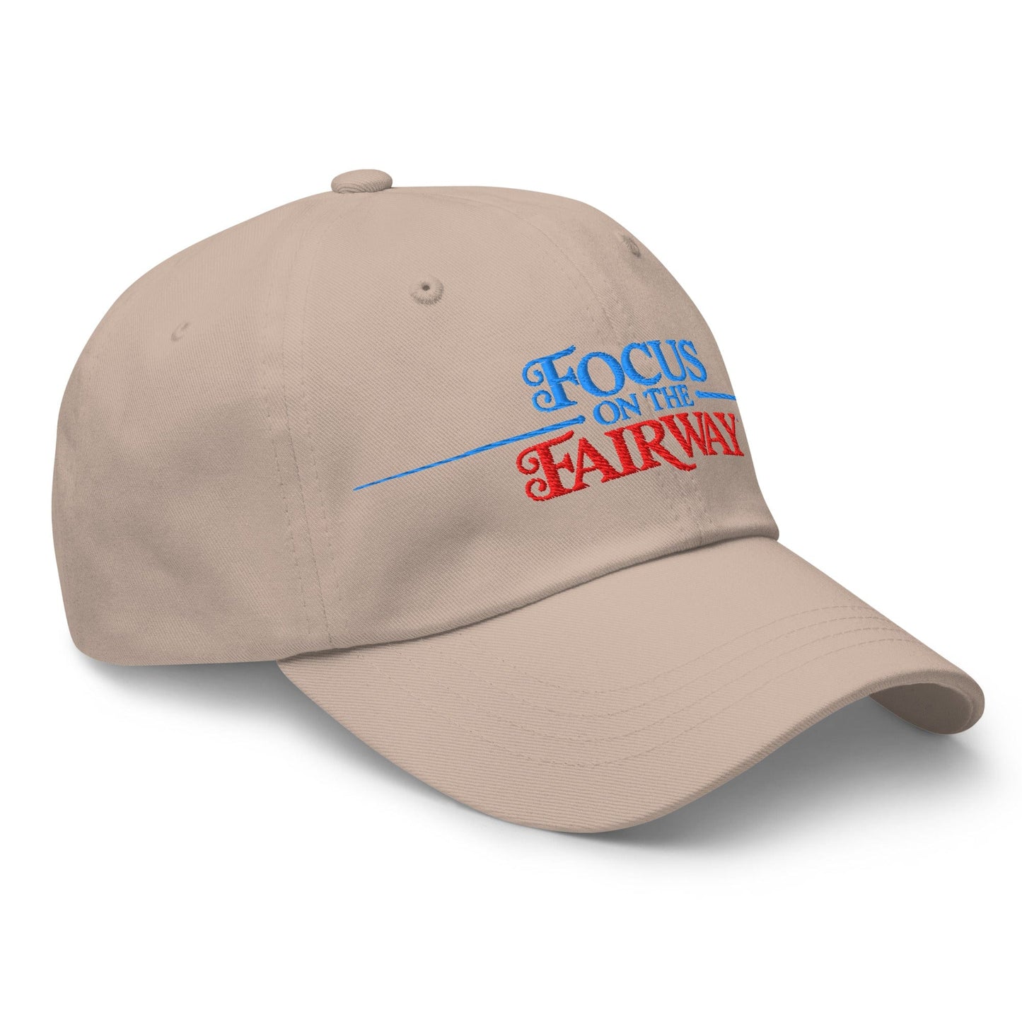 Focus on the Fairway Embroidered Golf Cap - Funny Golf Tee by Swing Epic