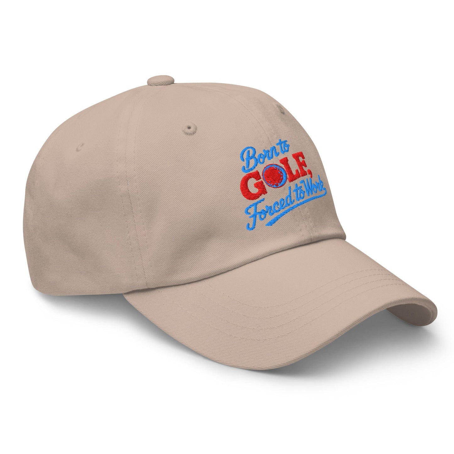 Born to Golf Forced to Work Embroidered Golf Cap - Funny Golf Tee by Swing Epic