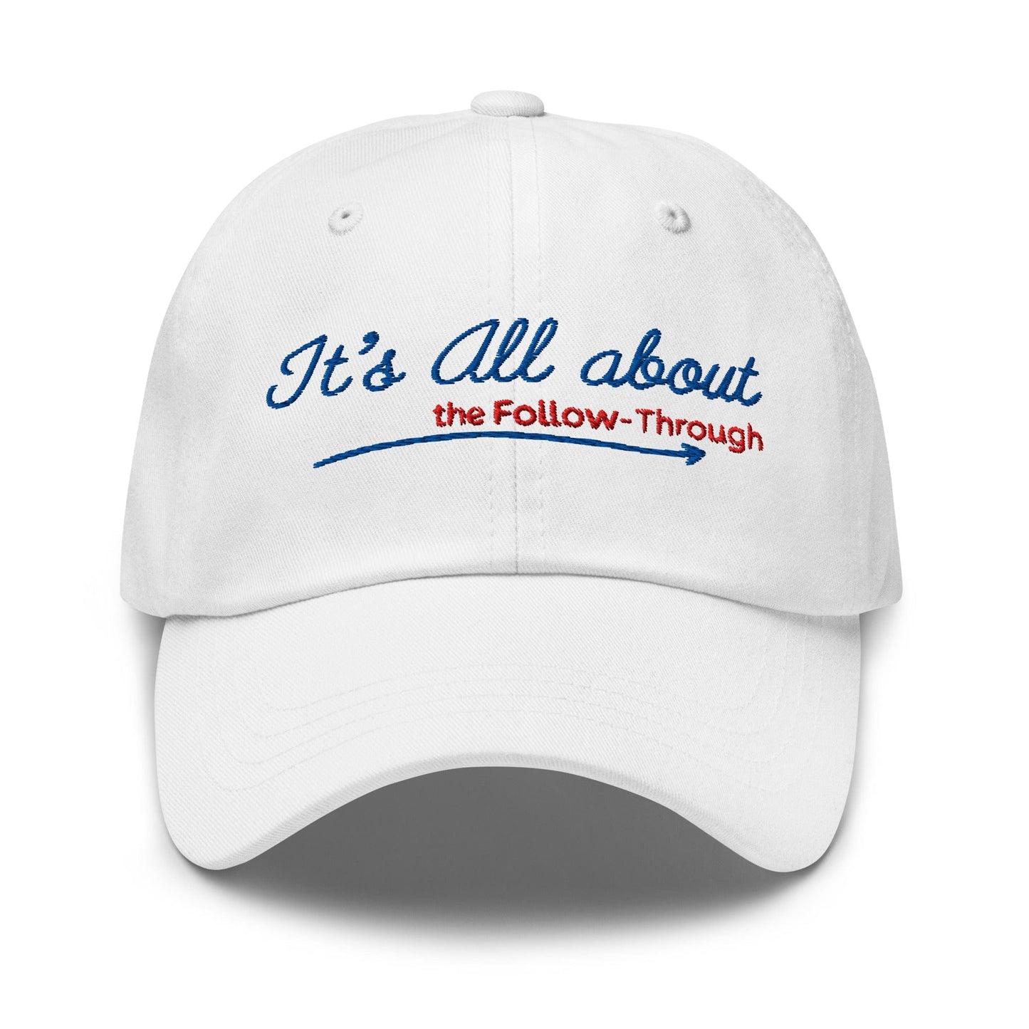 It's All About the Follow-Through Embroidered Golf Cap - Funny Golf Tee by Swing Epic