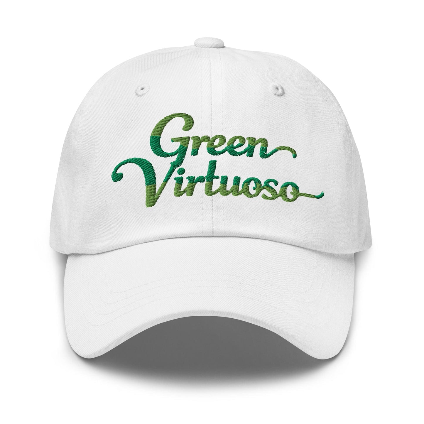 Green Virtuoso Engaging Fun Spirit Embroidered Golf Cap - Funny Golf Tee by Swing Epic