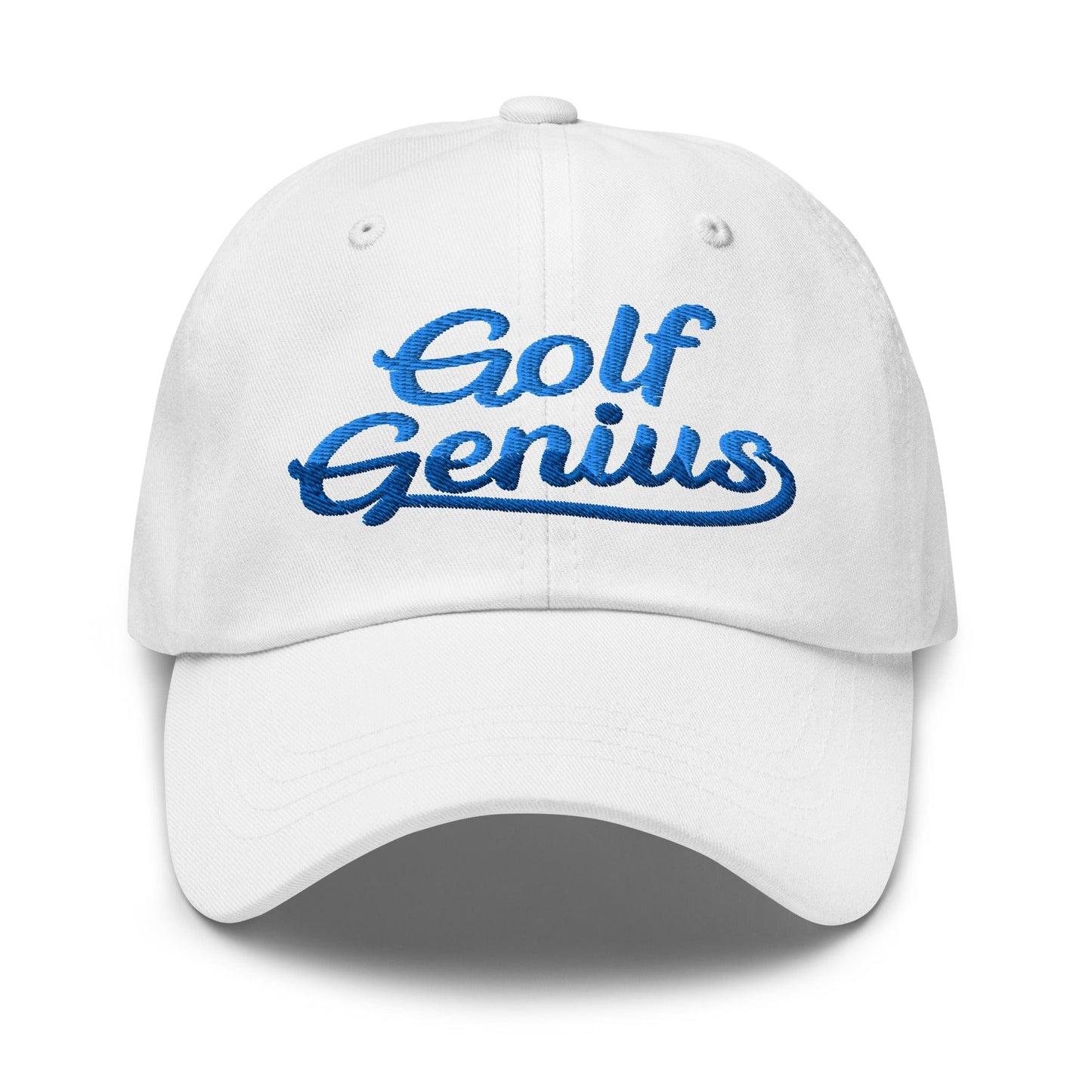 Golf Genius Quirky Fun Spirit Embroidered Golf Cap - Funny Golf Tee by Swing Epic