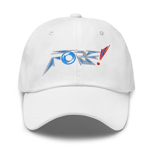 FORE! Unique Geometric Design Embroidered Golf Cap - Funny Golf Tee by Swing Epic