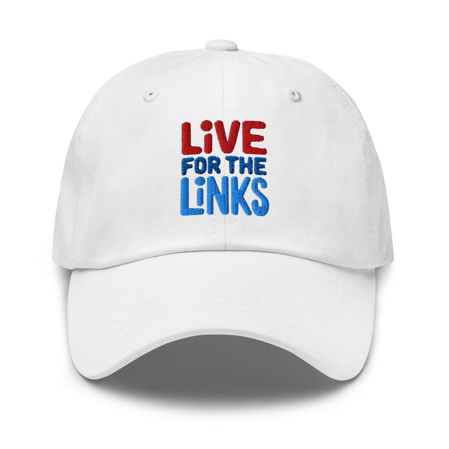Live For The Links Fun Embroidered Golf Cap - Funny Golf Tee by Swing Epic