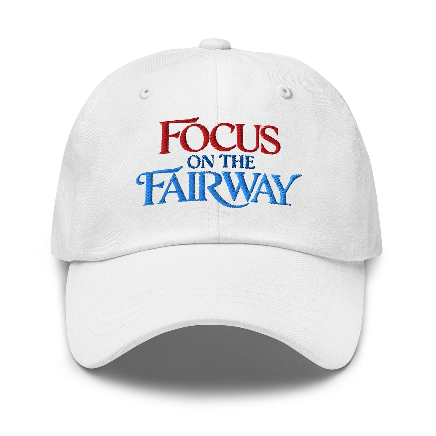 Focus on the Fairway Embroidered Golf Cap - Funny Golf Tee by Swing Epic