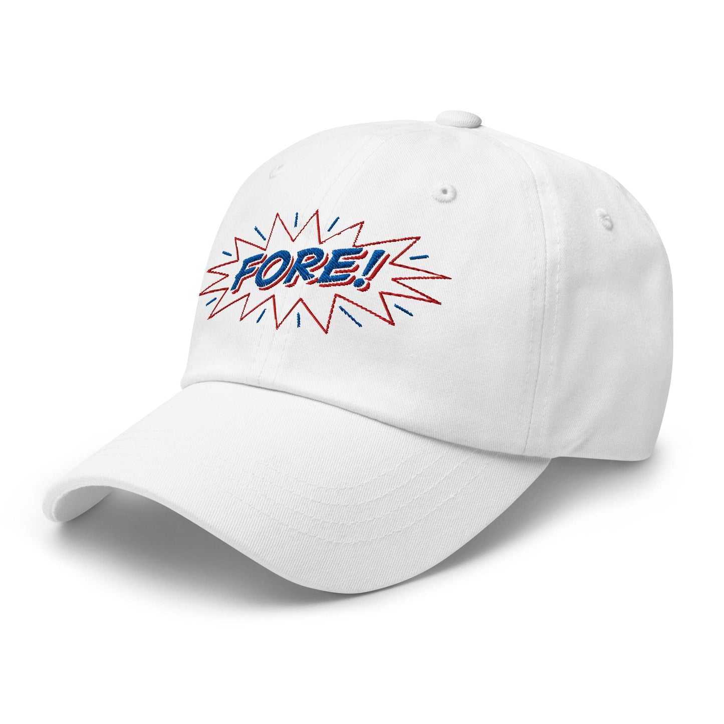 FORE! Quirky and Fun Embroidered Golf Cap - Funny Golf Tee by Swing Epic