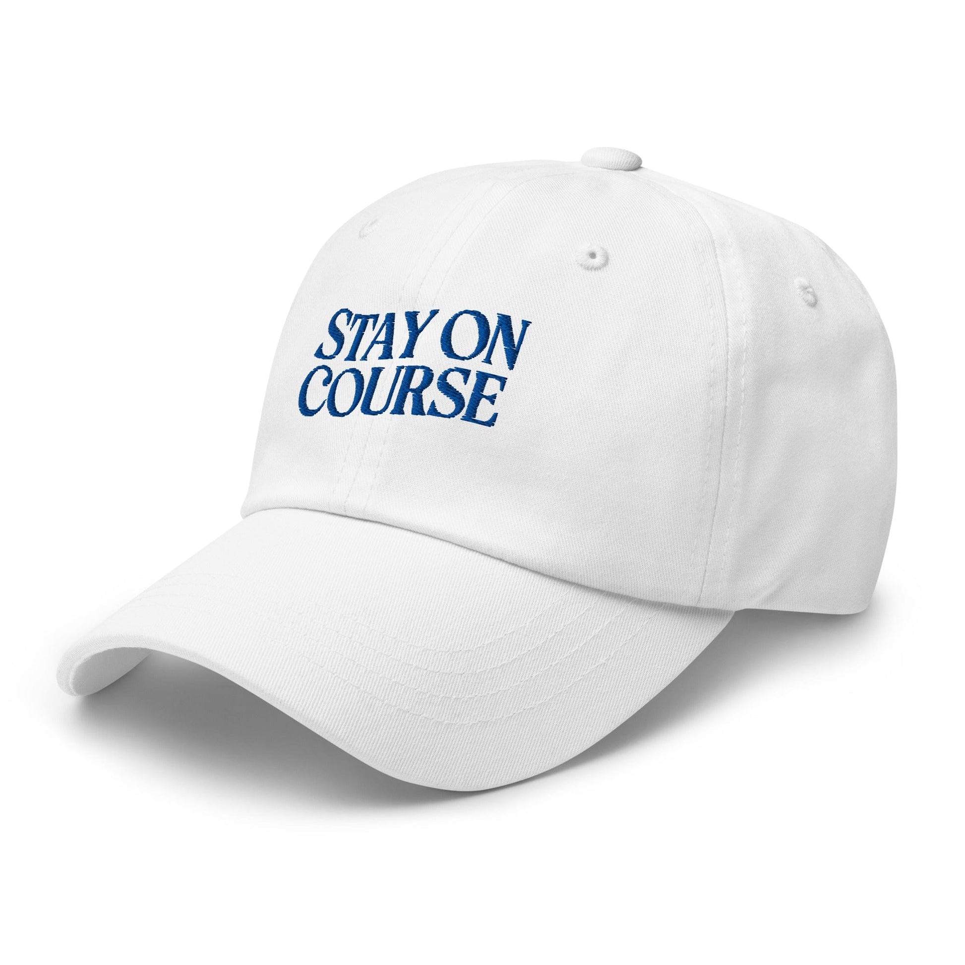 Stay On Course Quirky Fun Embroidered Golf Cap - Funny Golf Tee by Swing Epic