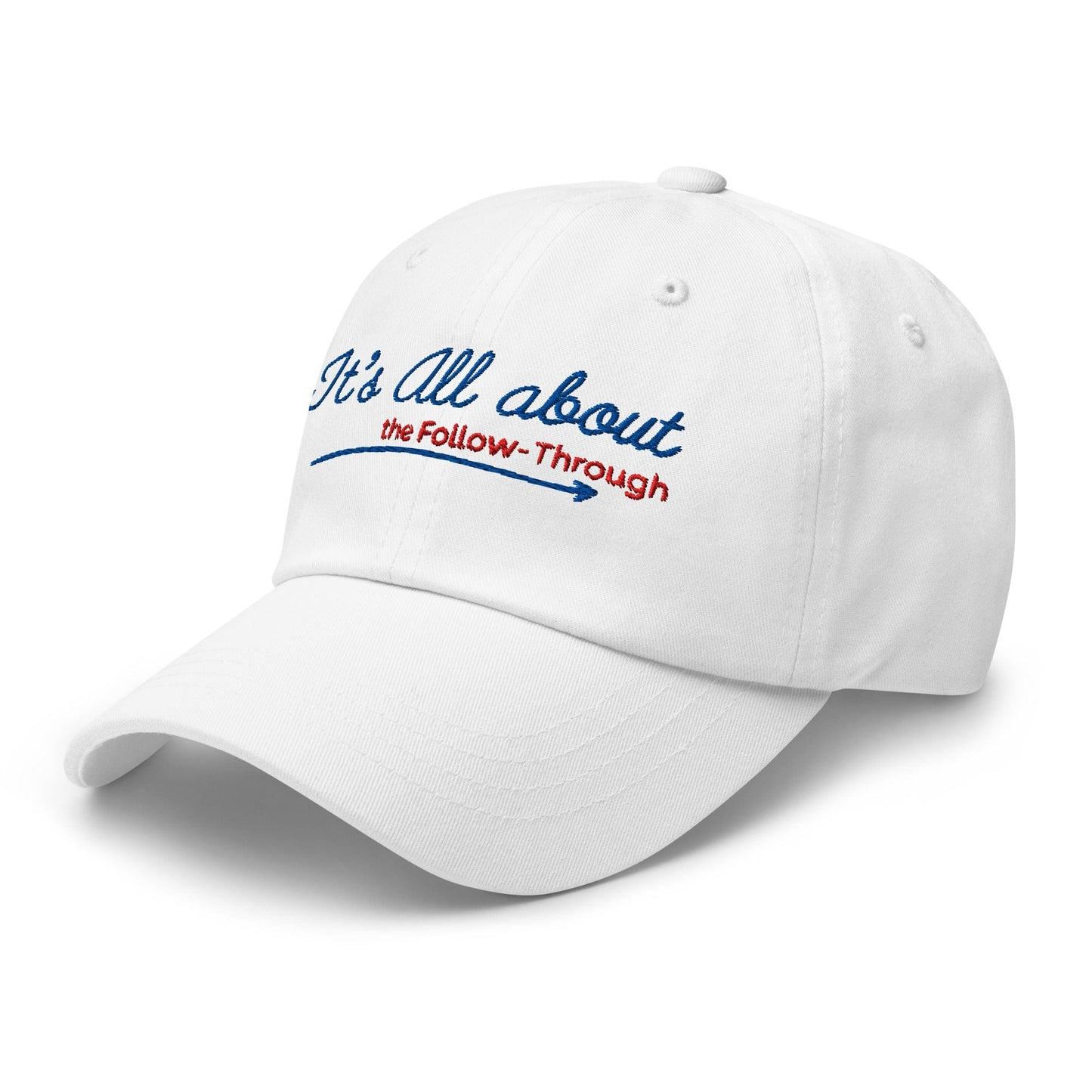 It's All About the Follow-Through Embroidered Golf Cap - Funny Golf Tee by Swing Epic