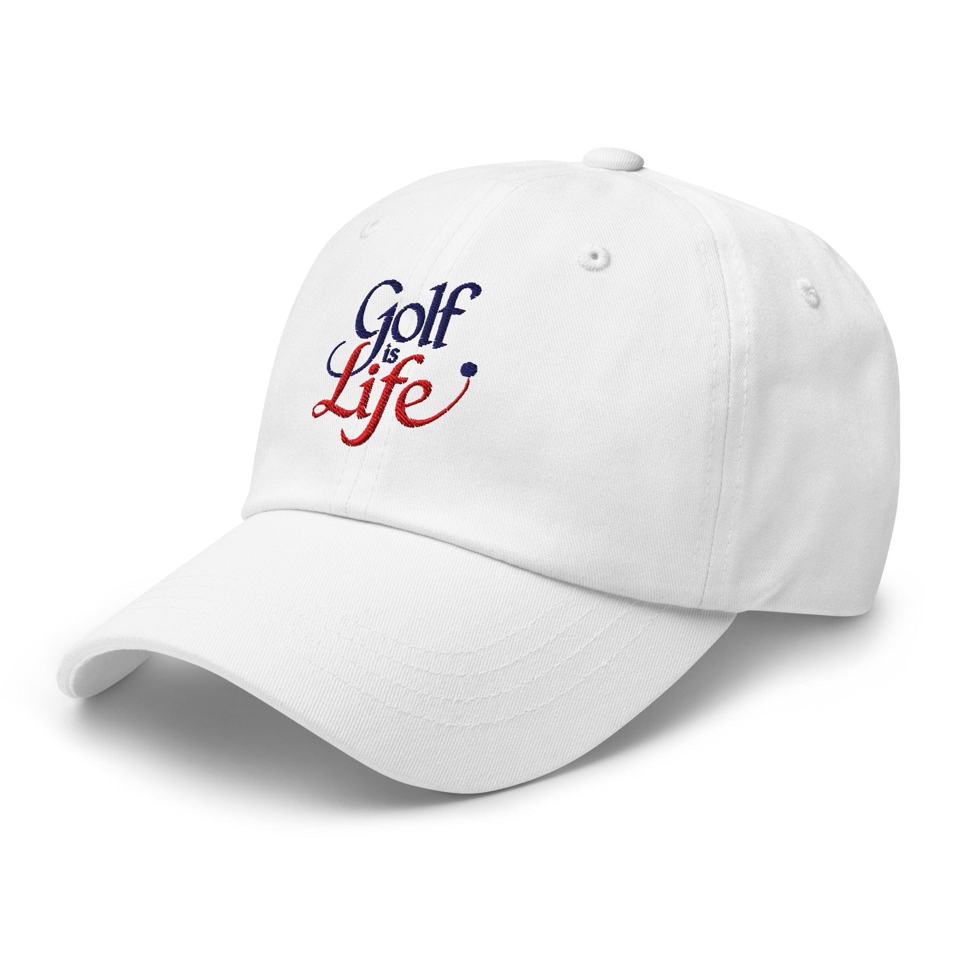 Golf is Life Embroidered Golf Cap - Funny Golf Tee by Swing Epic