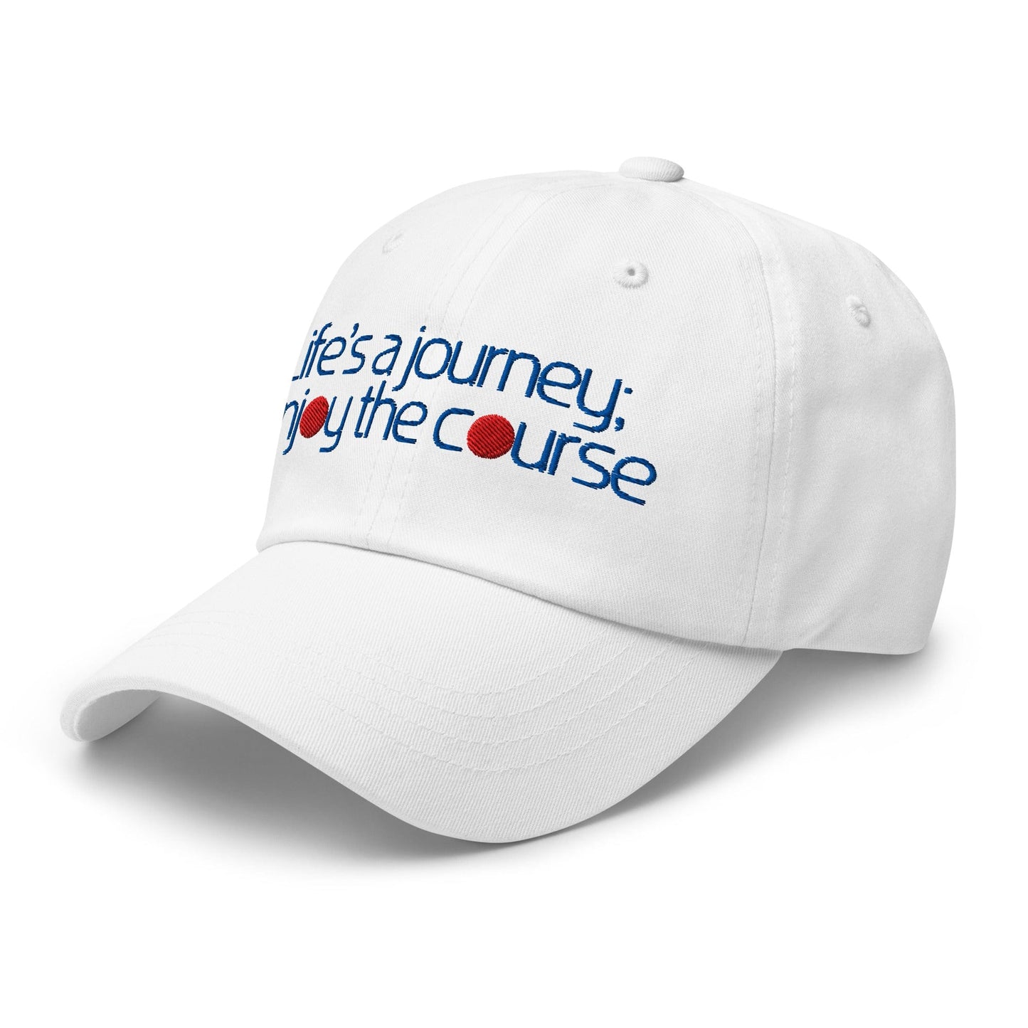 Life's a Journey Enjoy the Course Embroidered Golf Cap - Funny Golf Tee by Swing Epic