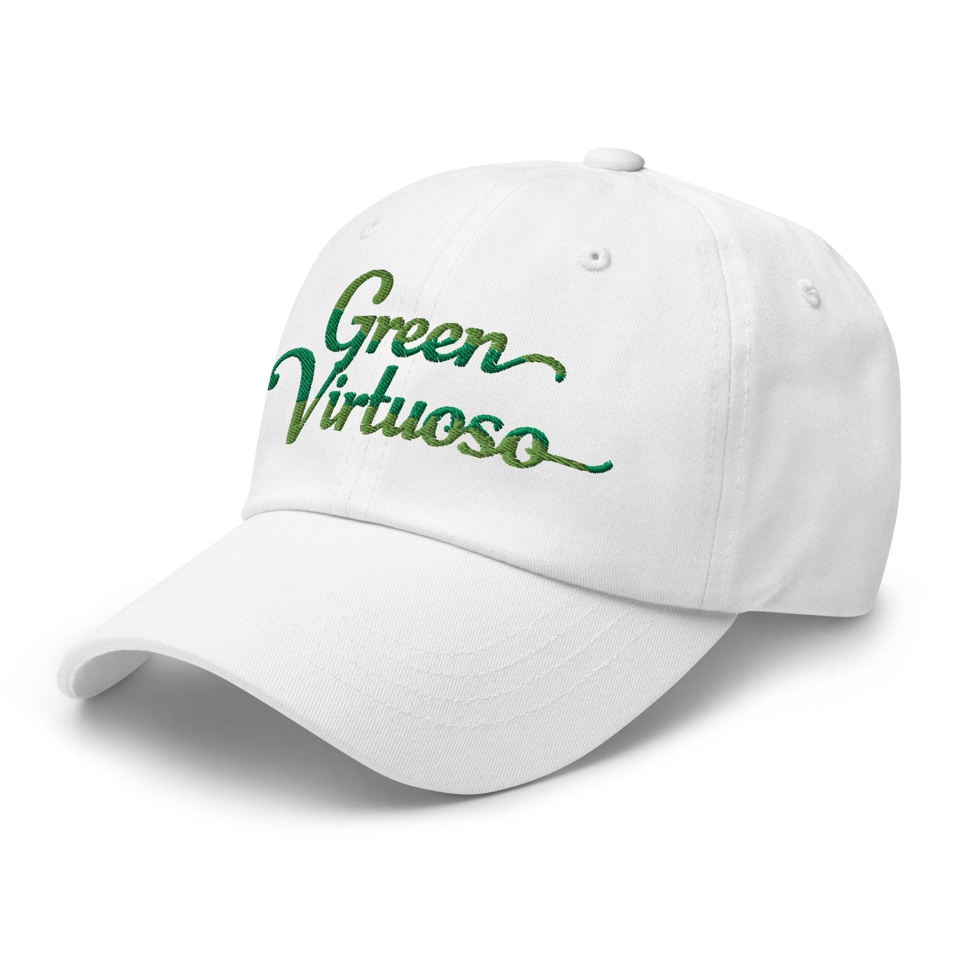 Green Virtuoso Engaging Fun Spirit Embroidered Golf Cap - Funny Golf Tee by Swing Epic