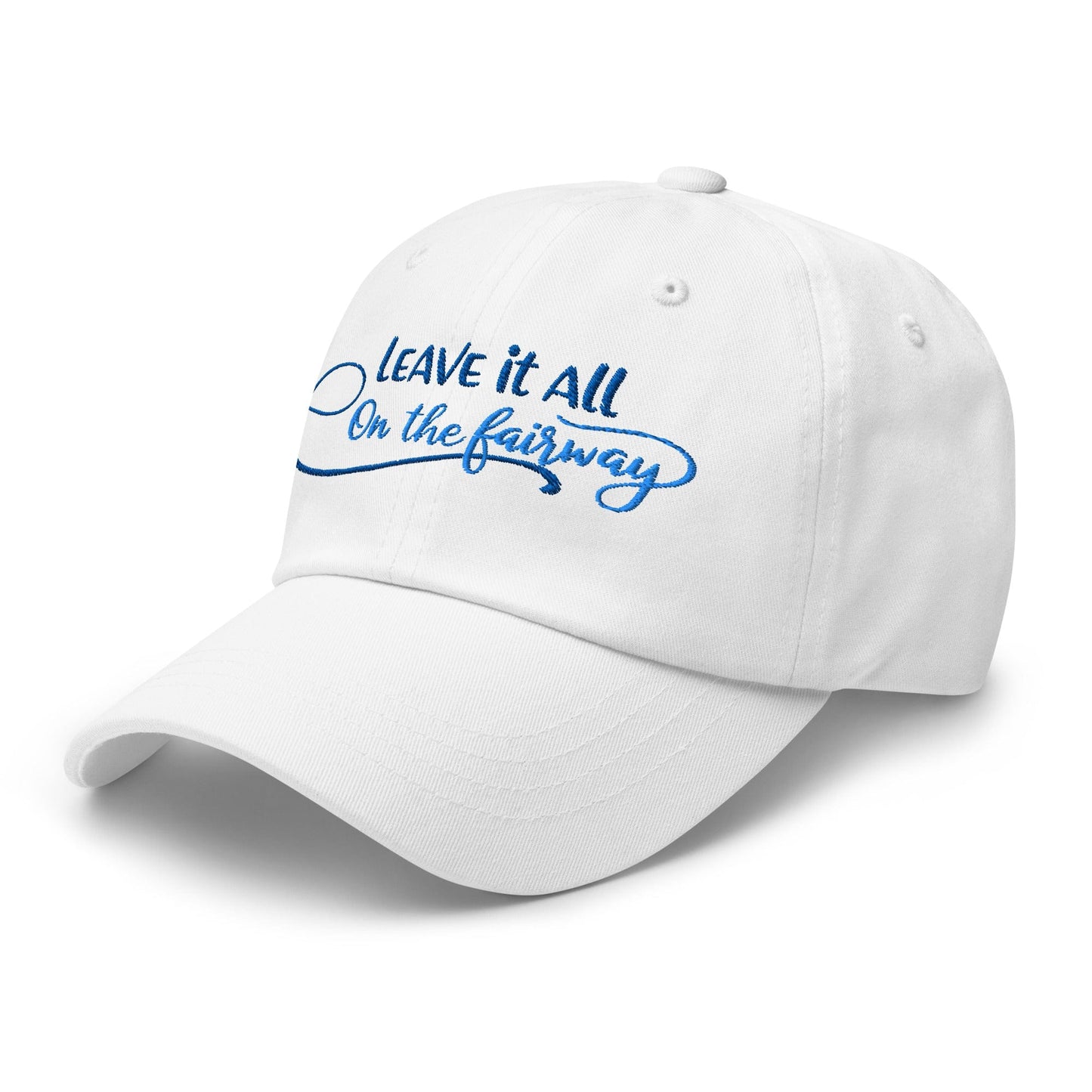 Leave it All on The Fairway Fun and Unique Embroidered Golf Cap - Funny Golf Tee by Swing Epic