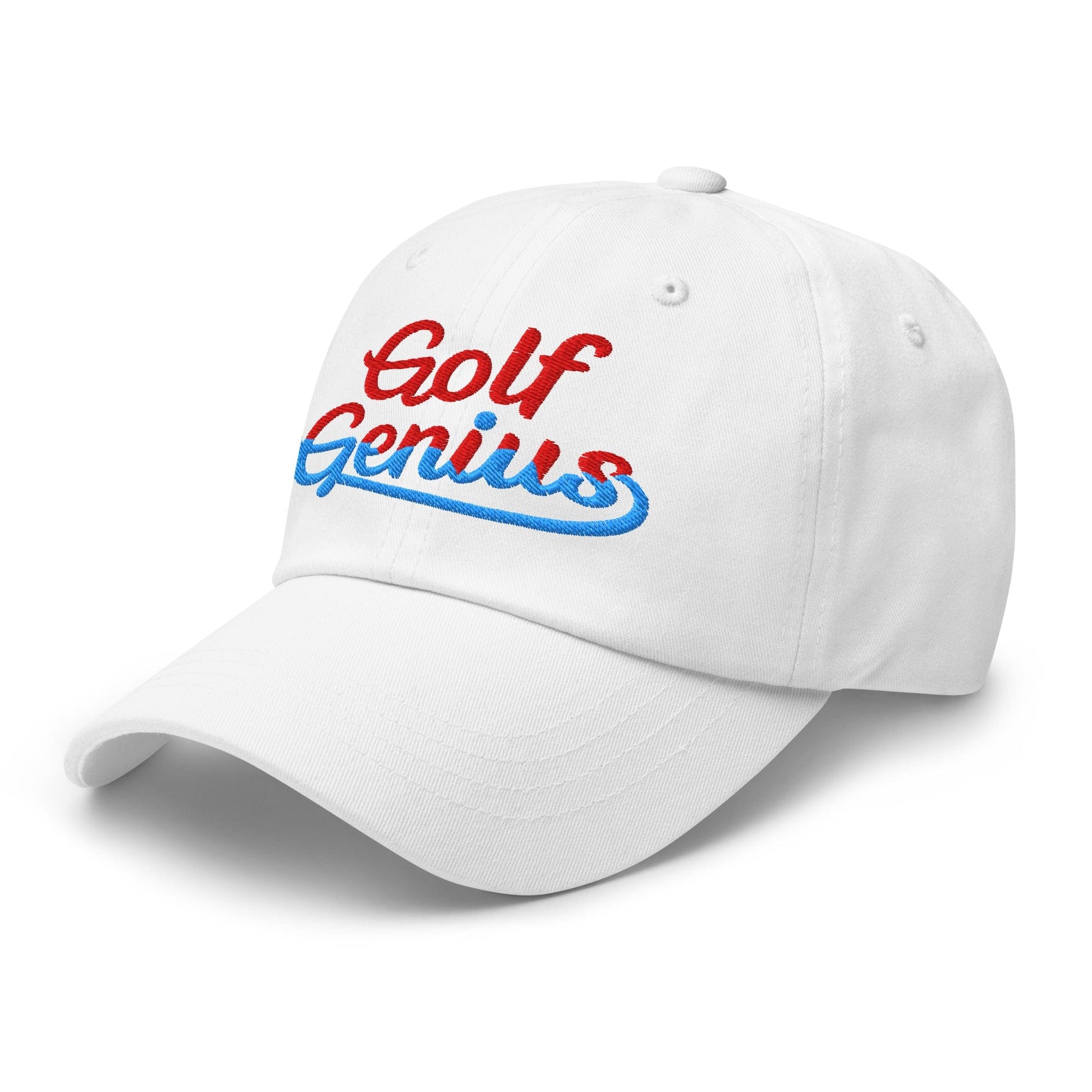 Golf Genius Quirky Fun Spirit Embroidered Golf Cap - Funny Golf Tee by Swing Epic