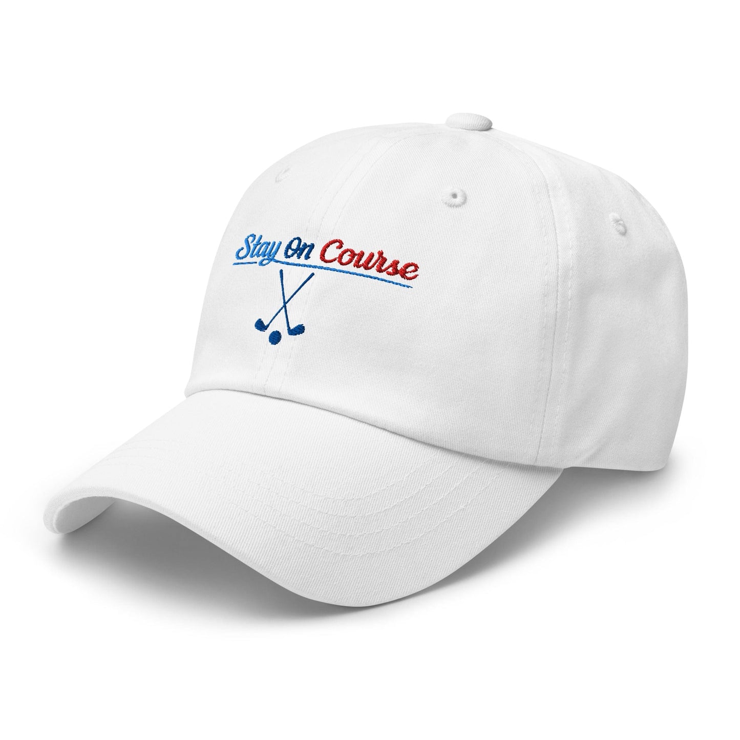 Stay On Course Engaging Quirky Embroidered Golf Cap - Funny Golf Tee by Swing Epic