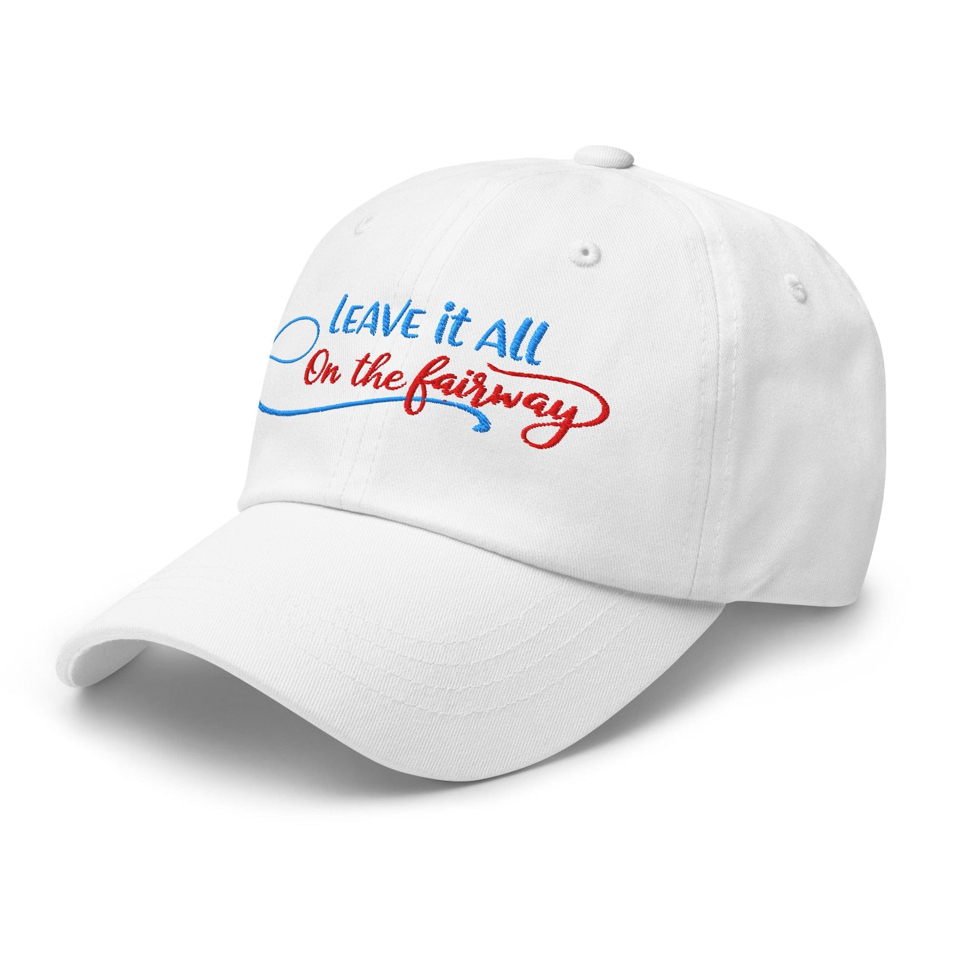 Leave it All on The Fairway Fun and Unique Embroidered Golf Cap - Funny Golf Tee by Swing Epic