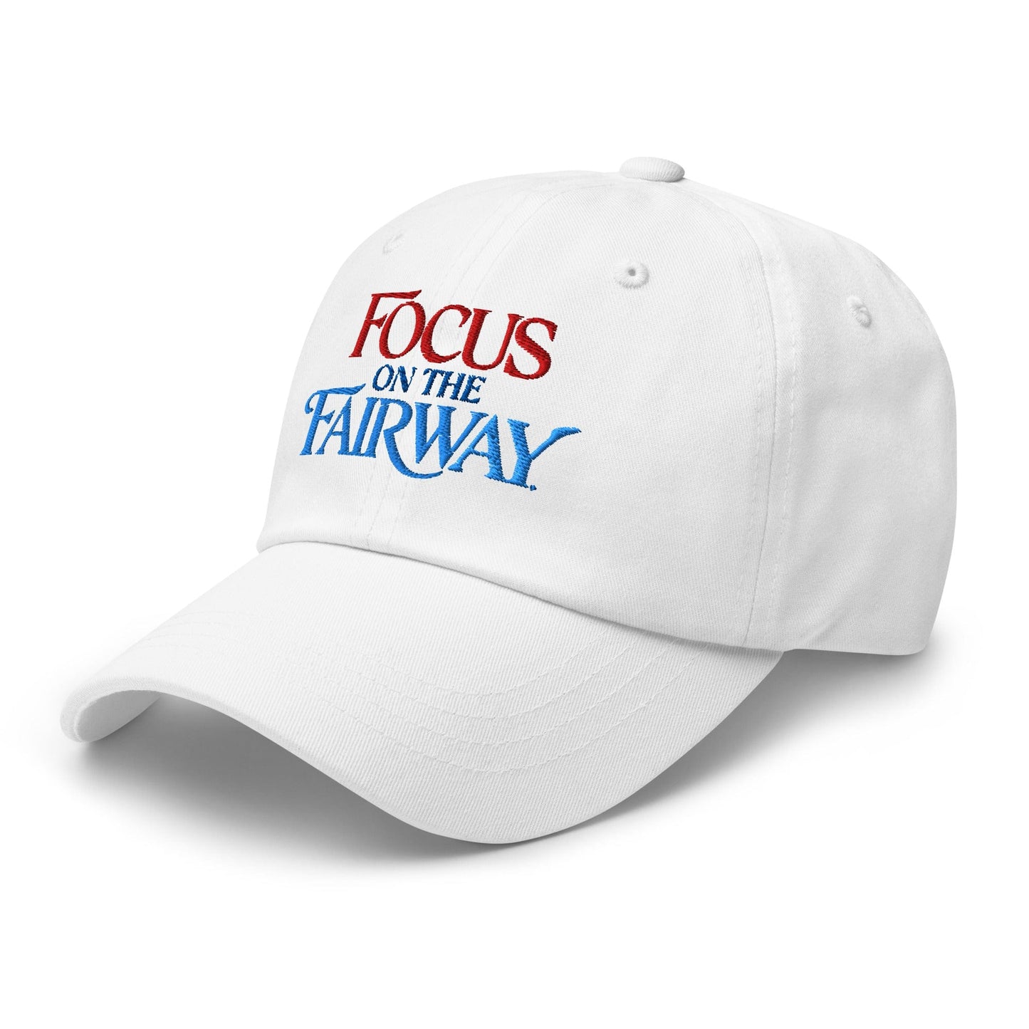 Focus on the Fairway Embroidered Golf Cap - Funny Golf Tee by Swing Epic