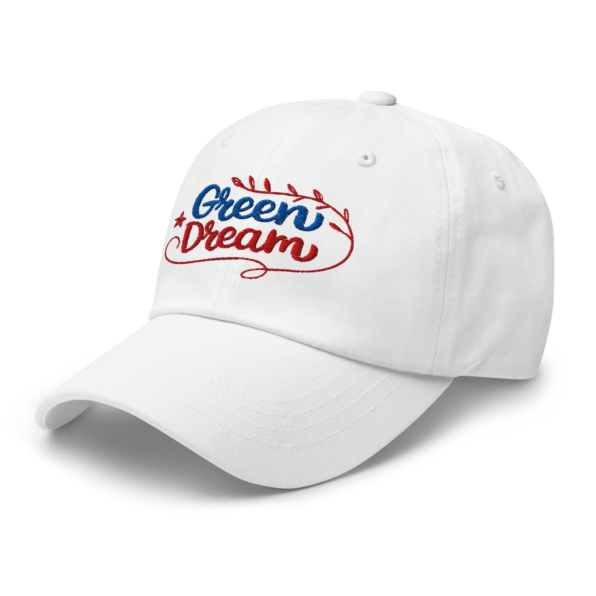 Green Dream Stars and Leaves Fun Embroidered Golf Cap - Funny Golf Tee by Swing Epic