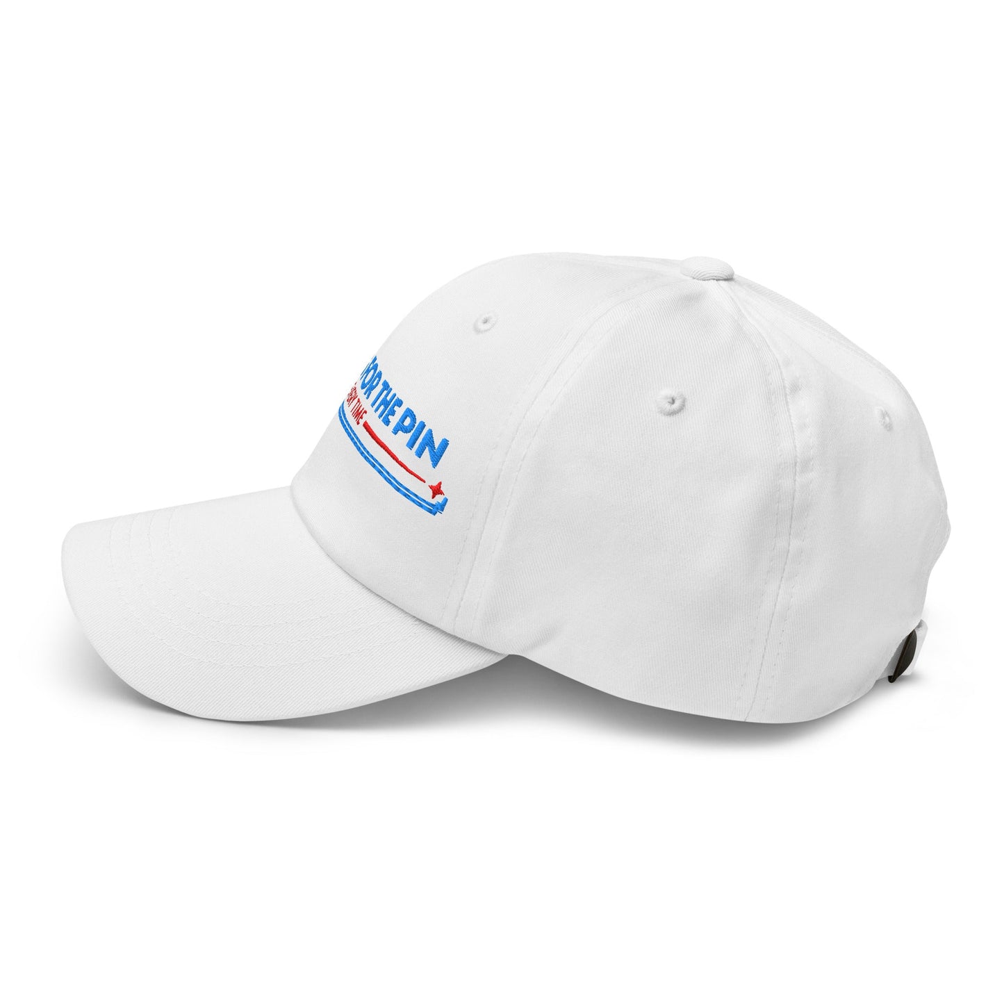 Aiming for the Pin Every Time Engaging Embroidered Golf Cap - Funny Golf Tee by Swing Epic