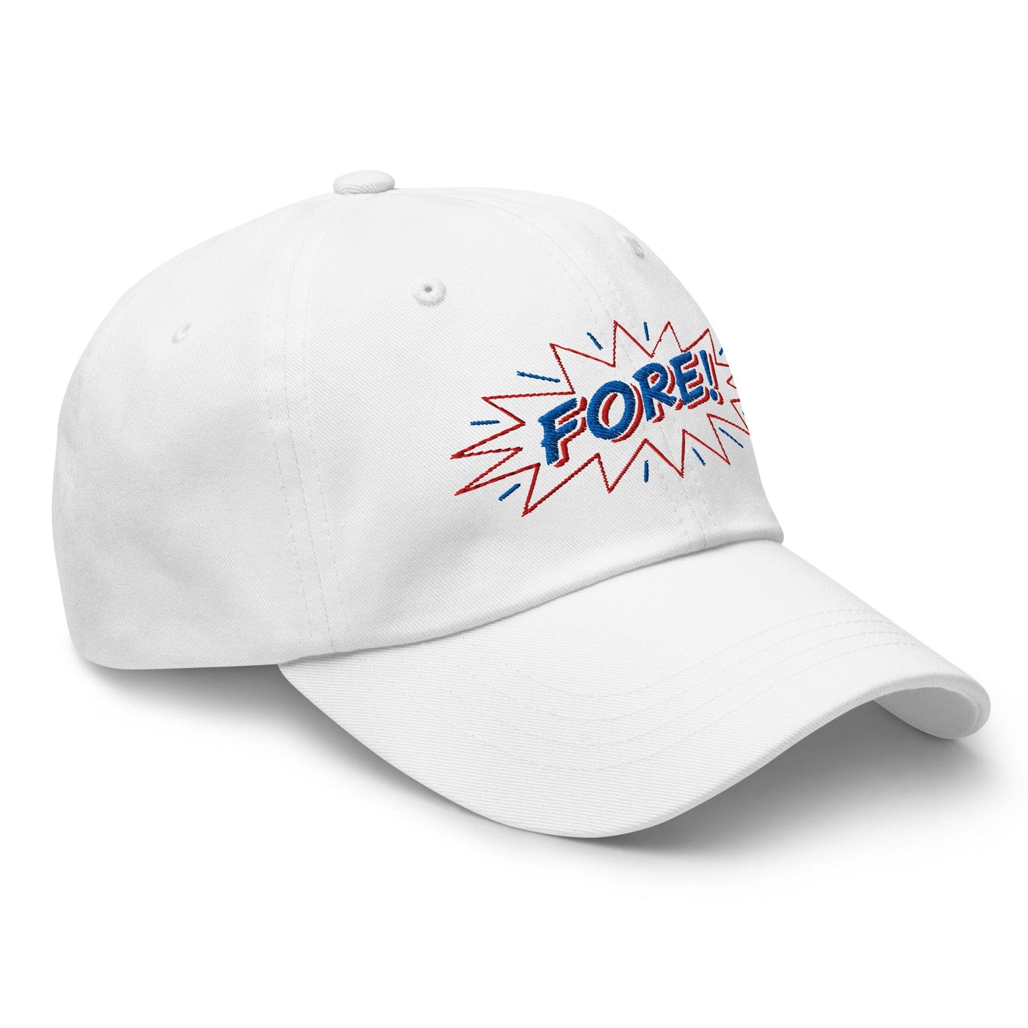 FORE! Quirky and Fun Embroidered Golf Cap - Funny Golf Tee by Swing Epic