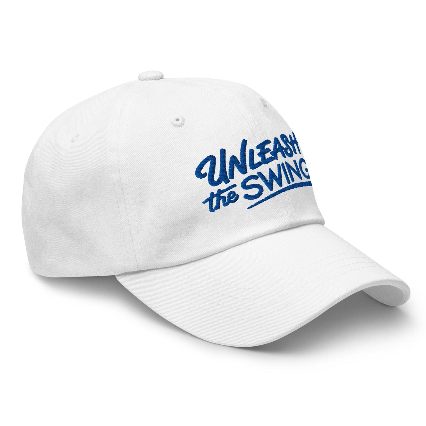 Unleash The Swing Embroidered Golf Cap - Funny Golf Tee by Swing Epic