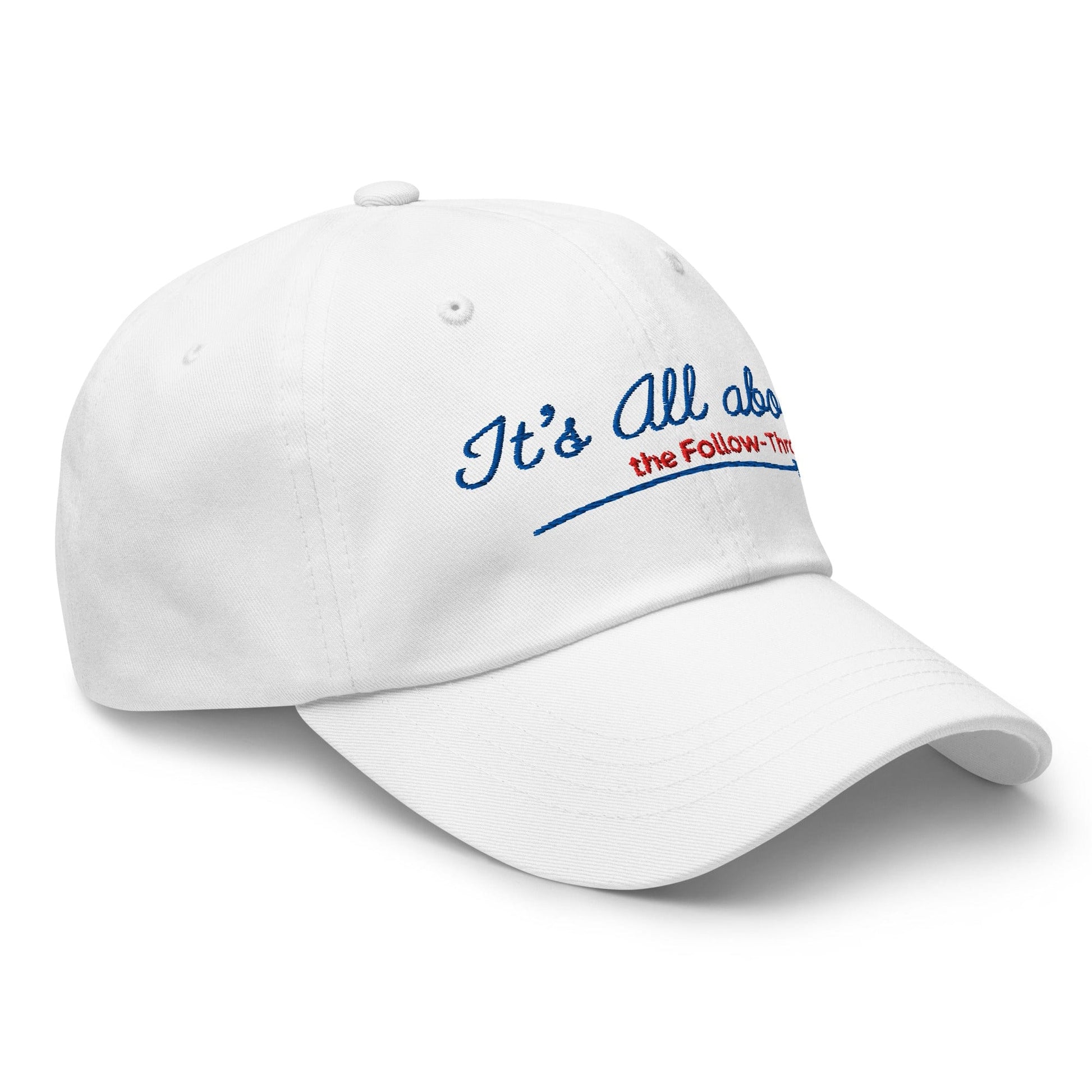 It's All About the Follow-Through Embroidered Golf Cap - Funny Golf Tee by Swing Epic