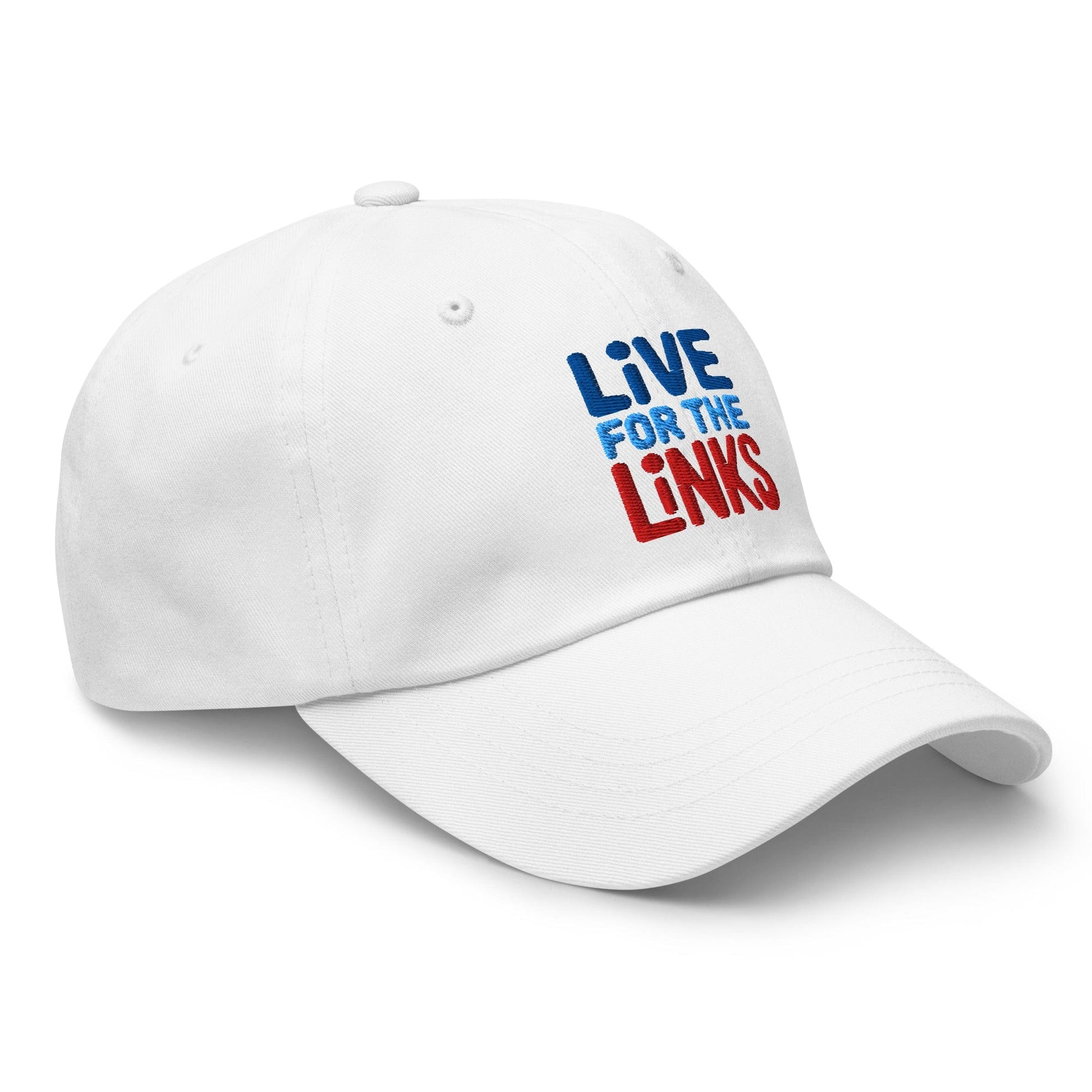 Live For The Links Fun Embroidered Golf Cap - Funny Golf Tee by Swing Epic